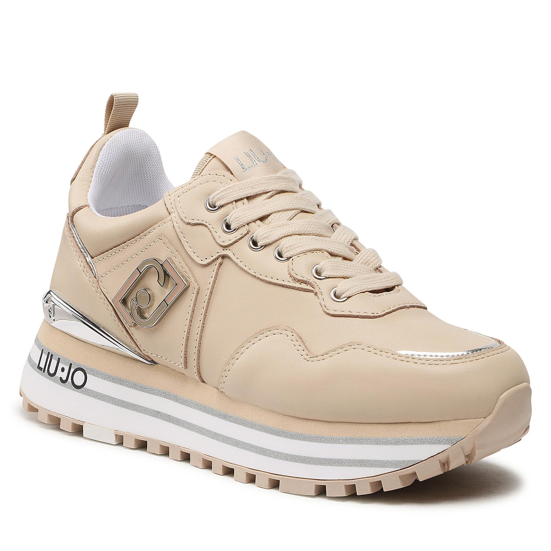 Sneakers Liu Jo Maxi Wonder 01 BF2095 P0102 Nude 51315 51315 imagine super redus 2022