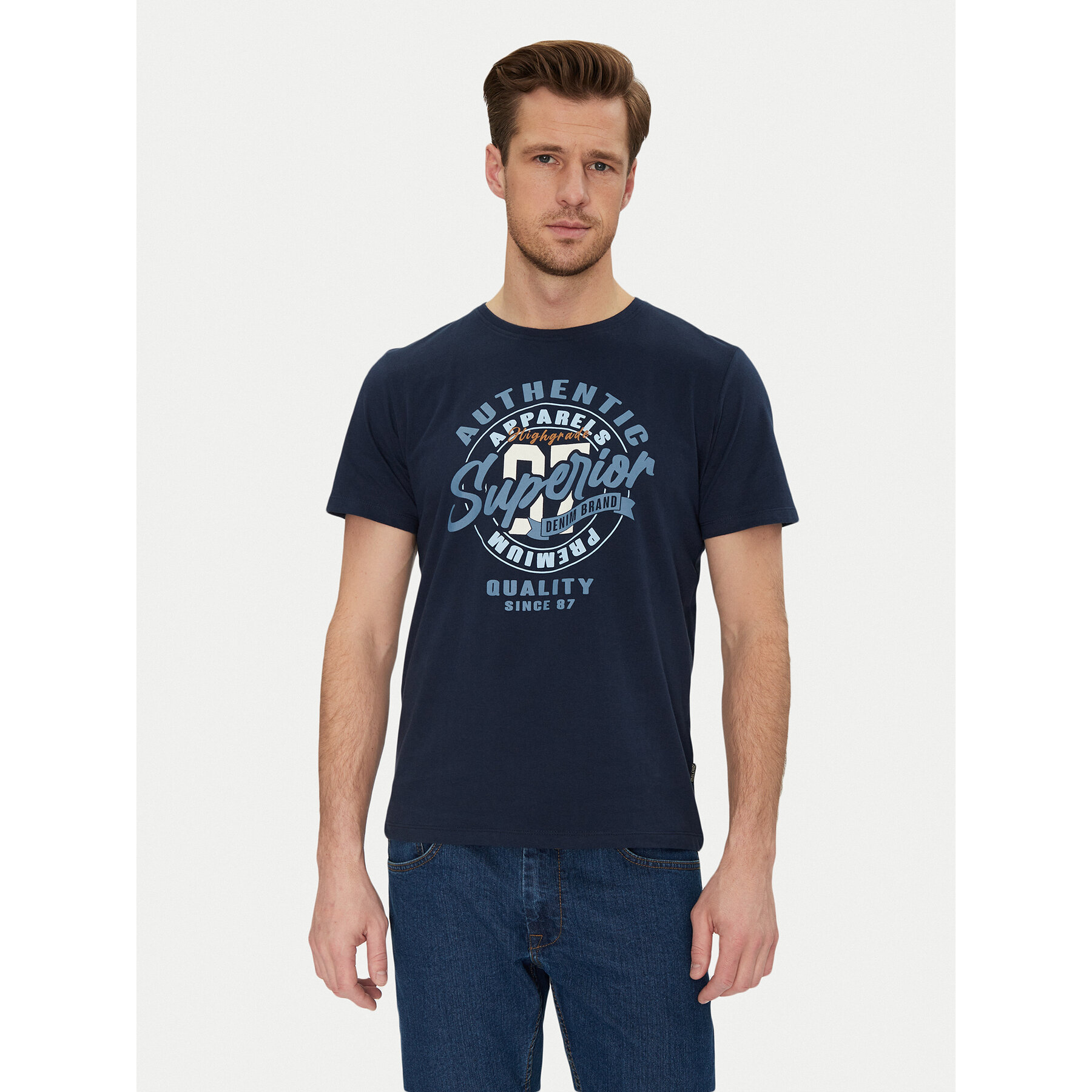 Blend T-shirt 20717758 Blu scuro Regular Fit