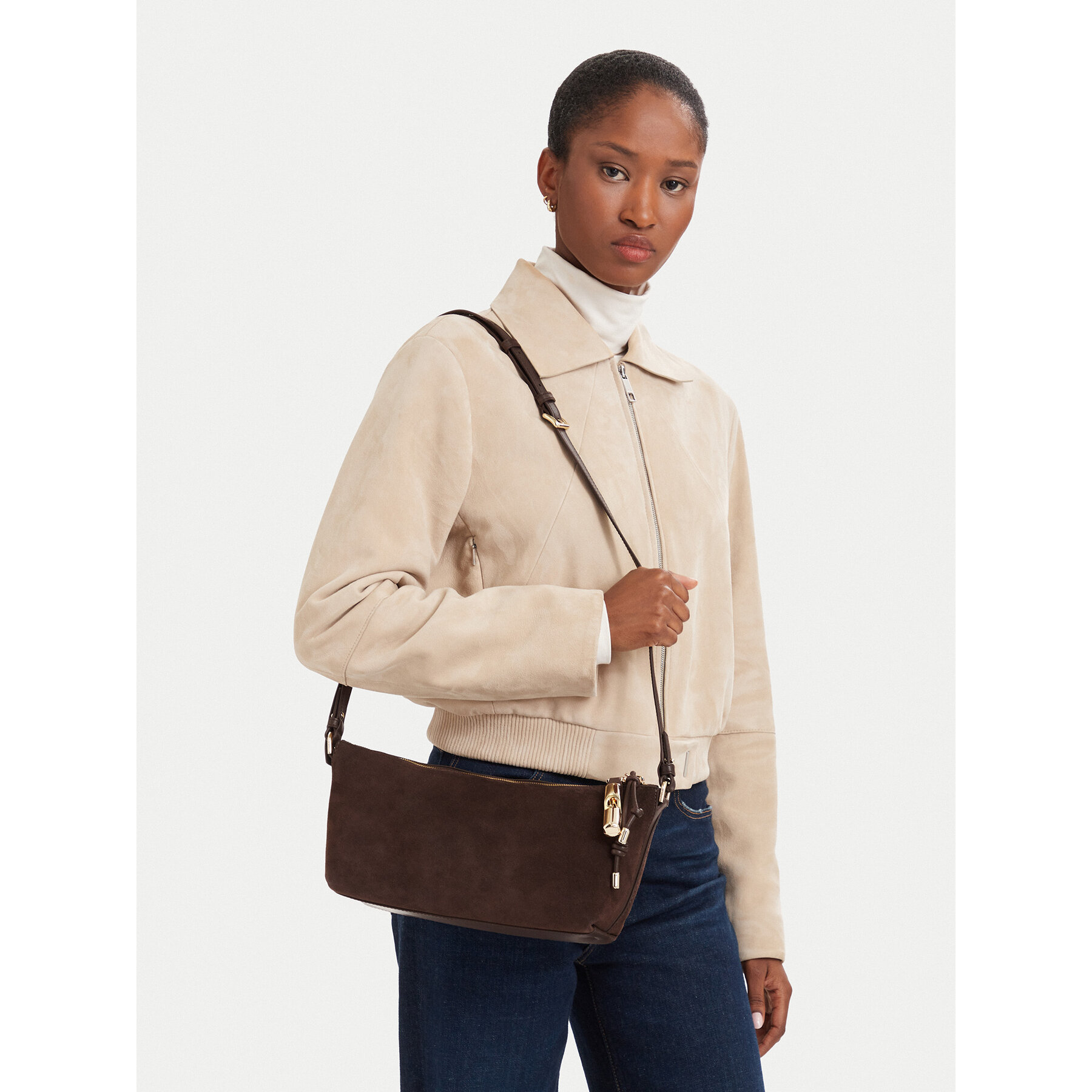 Ročna torba Furla Debby Mini WE00865 BX4018 KH 4286S Temno rjava