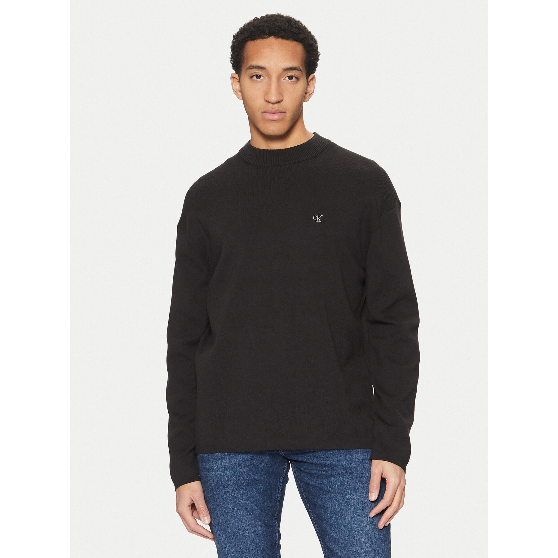 Calvin Klein Jeans Pullover J30J326741 Schwarz Regular Fit