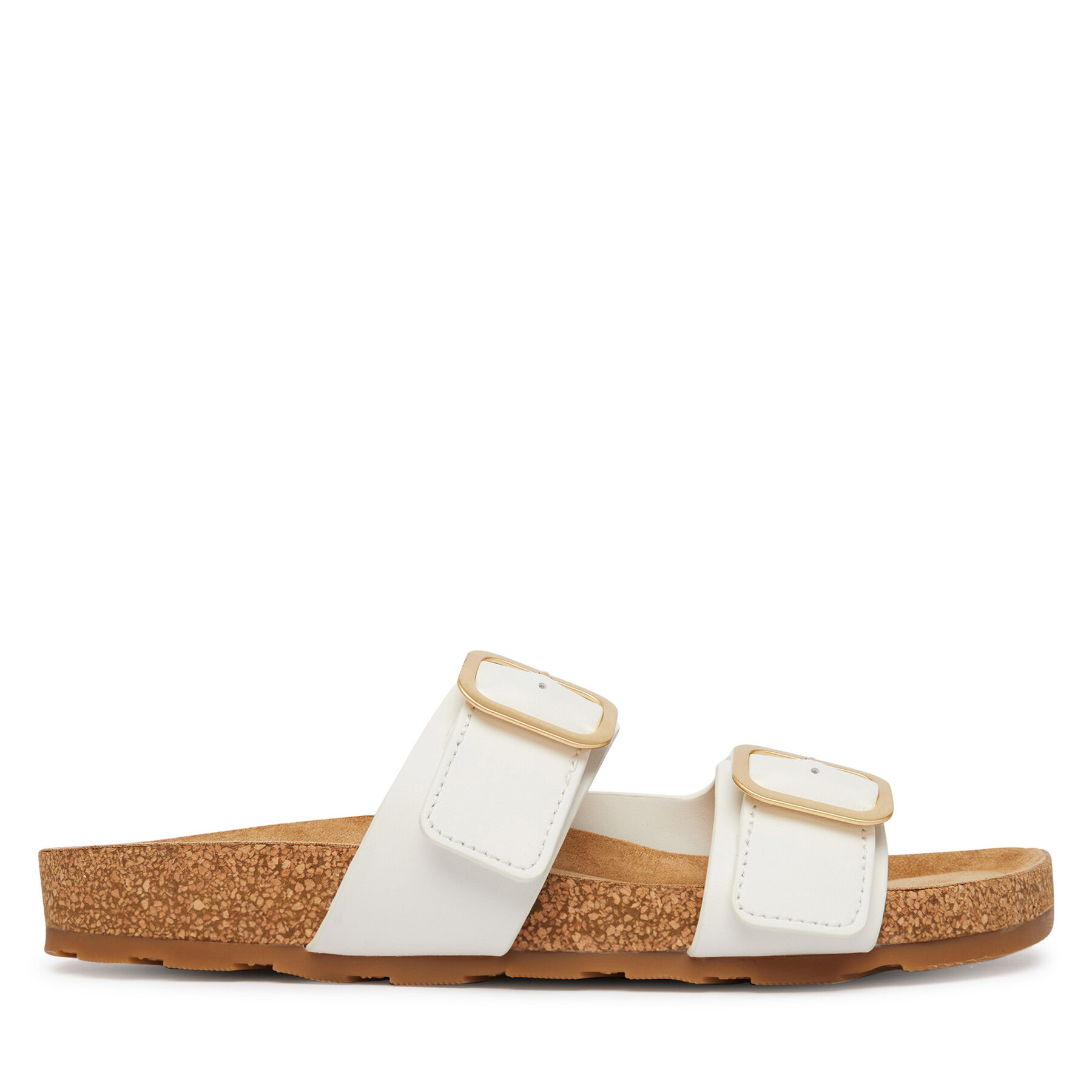 Ciabatte Tommy Hilfiger Double Strap Cork Sandals FW0FW09118 Bianco