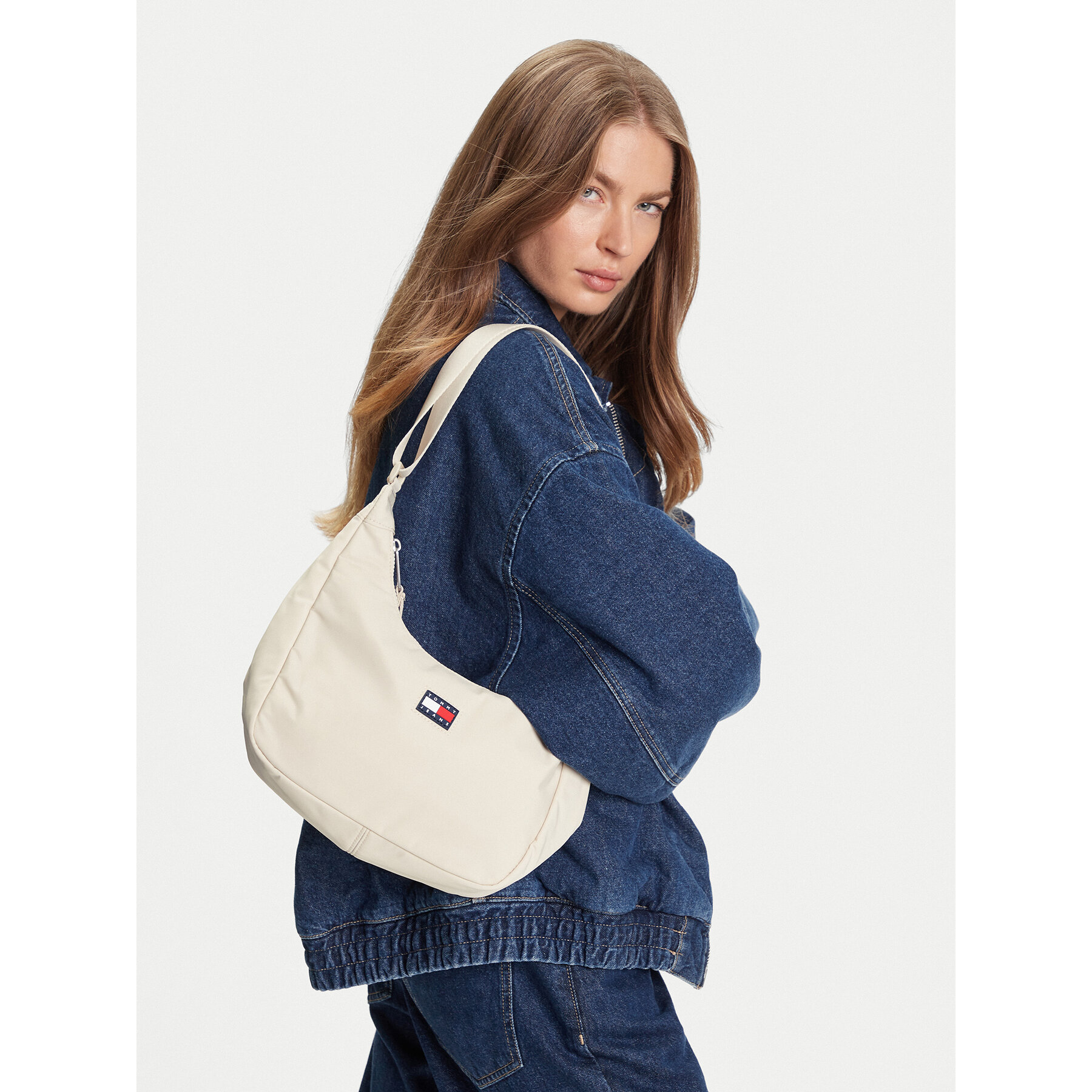 Geantă Tommy Jeans Urban X-Body AW0AW17547 Bej