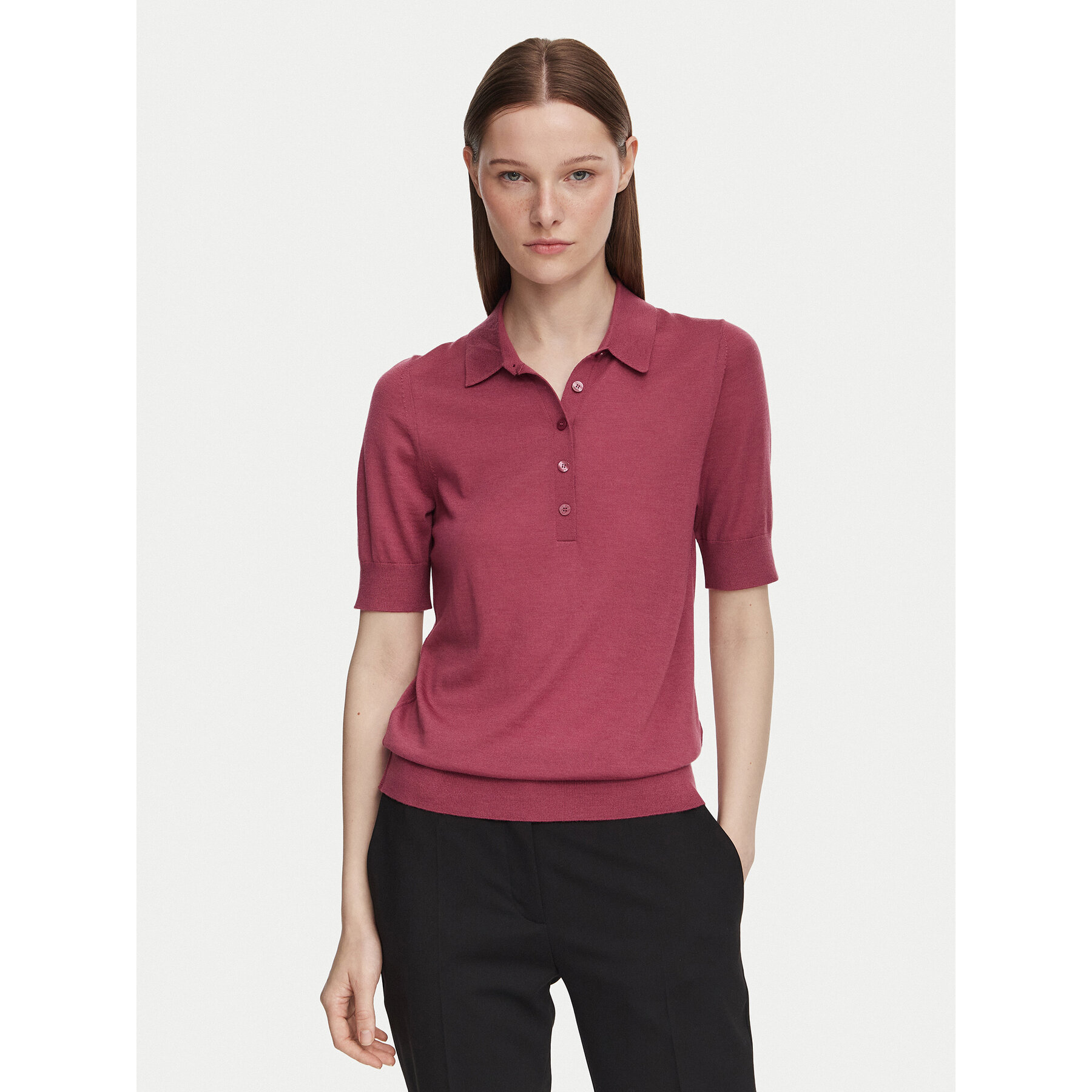 BOSS Poloshirt Fidenka 50545015 Rot Regular Fit