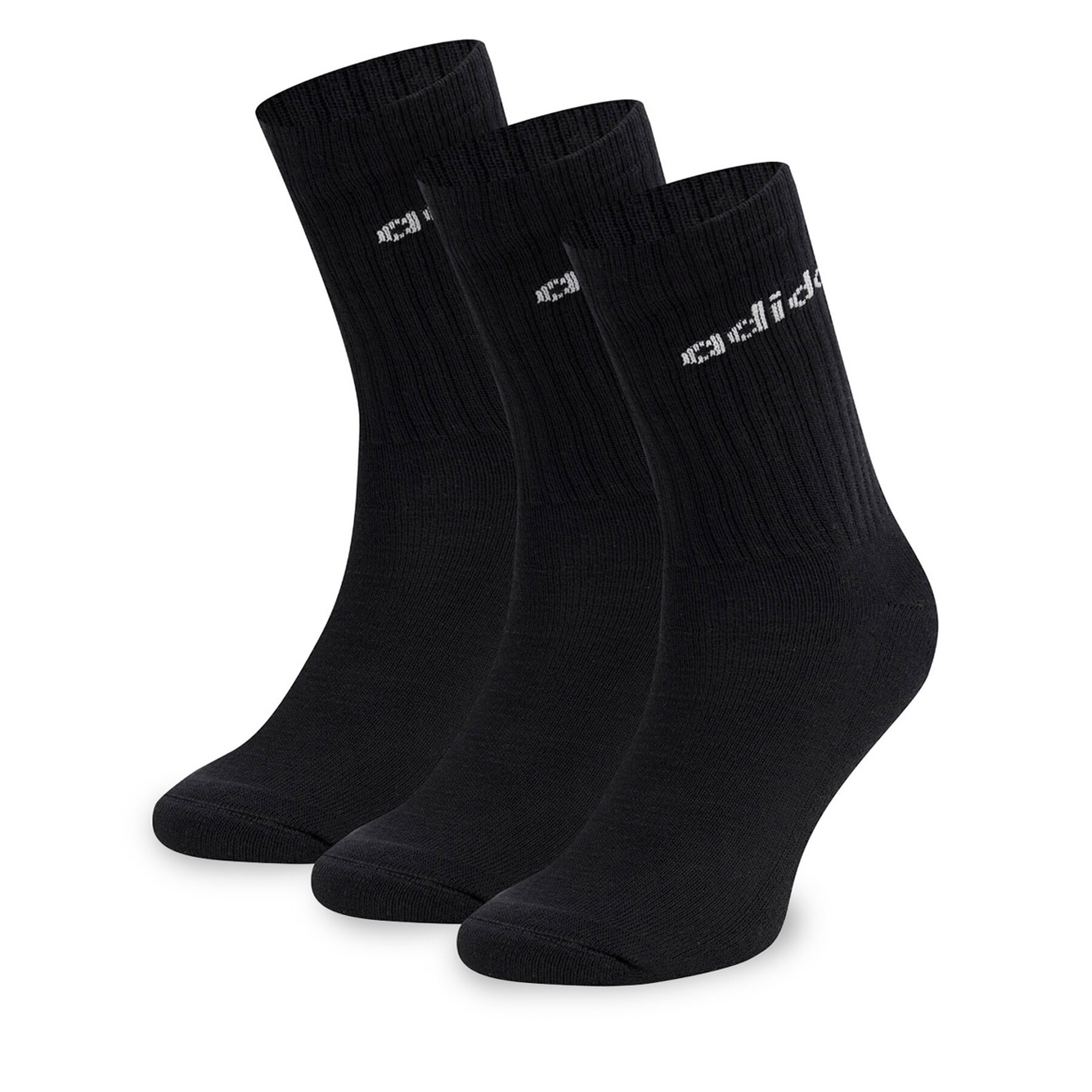 Súprava 3 párov vysokých ponožiek unisex adidas IC1301 3-PACK Čierna