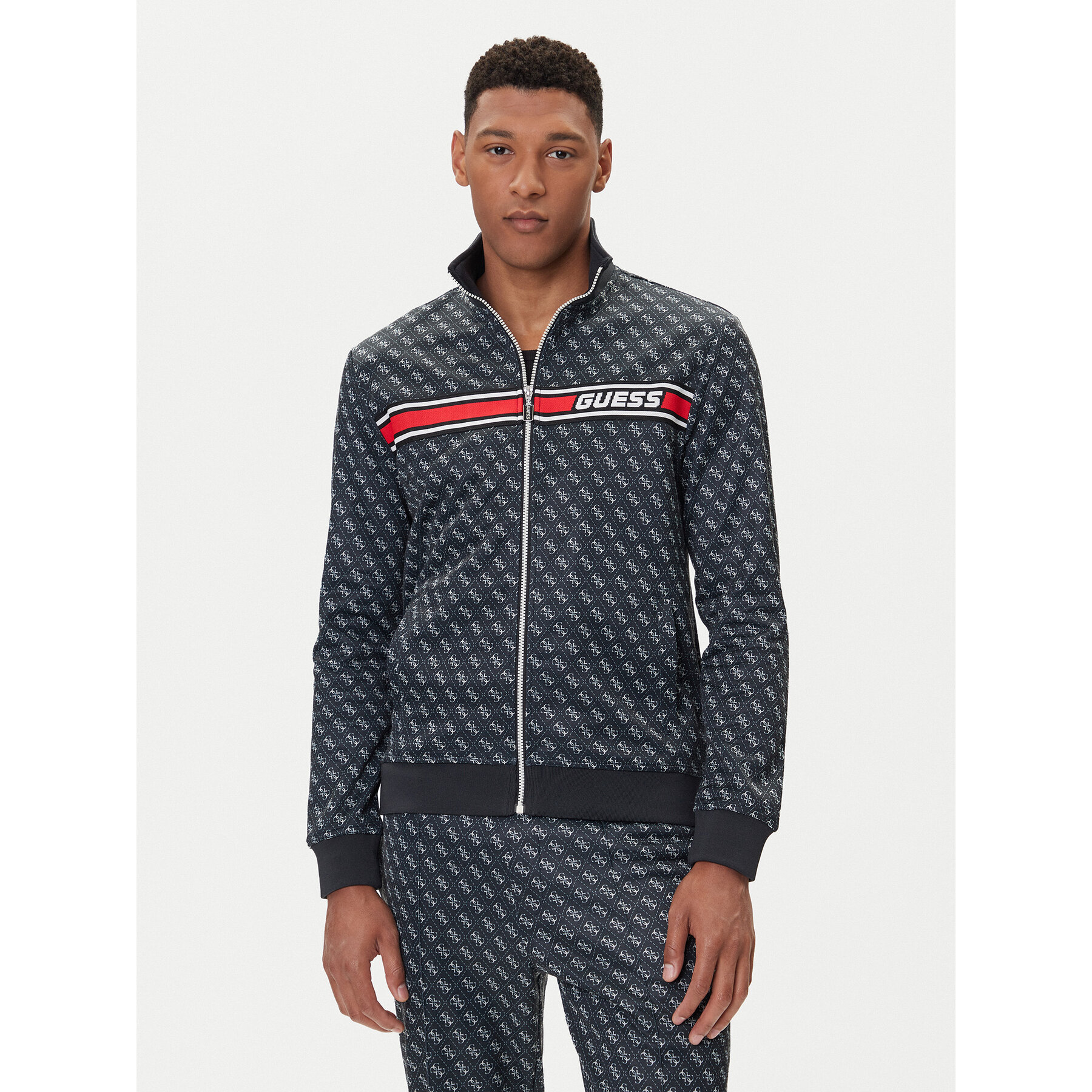Guess Sweatshirt Z2BQ06 K7122 Dunkelblau Regular Fit