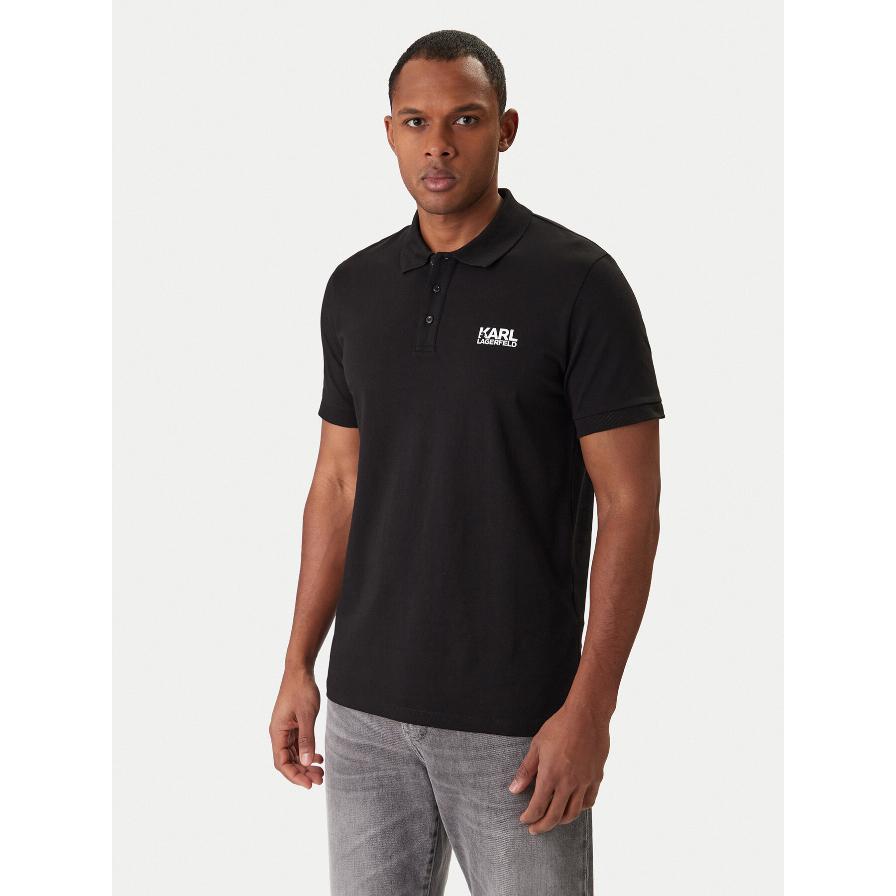 KARL LAGERFELD Poloshirt 745780 500235 Schwarz Regular Fit