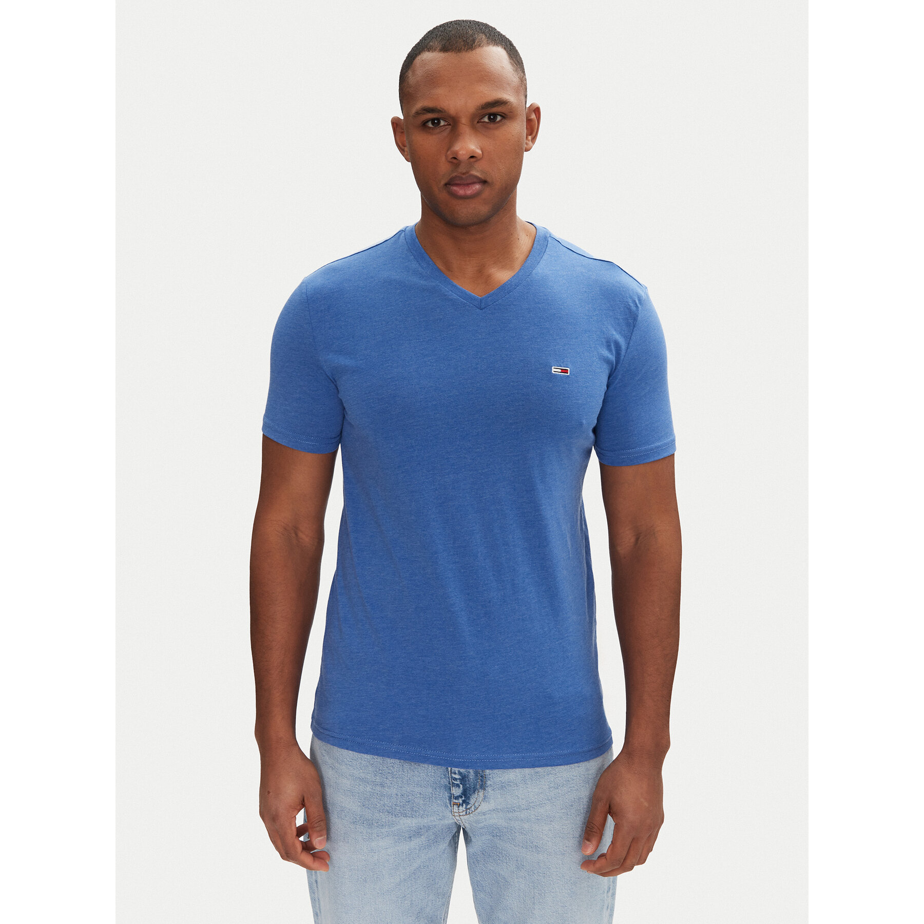 Tommy Jeans T-Shirt Jaspe DM0DM20364 Μπλε Slim Fit