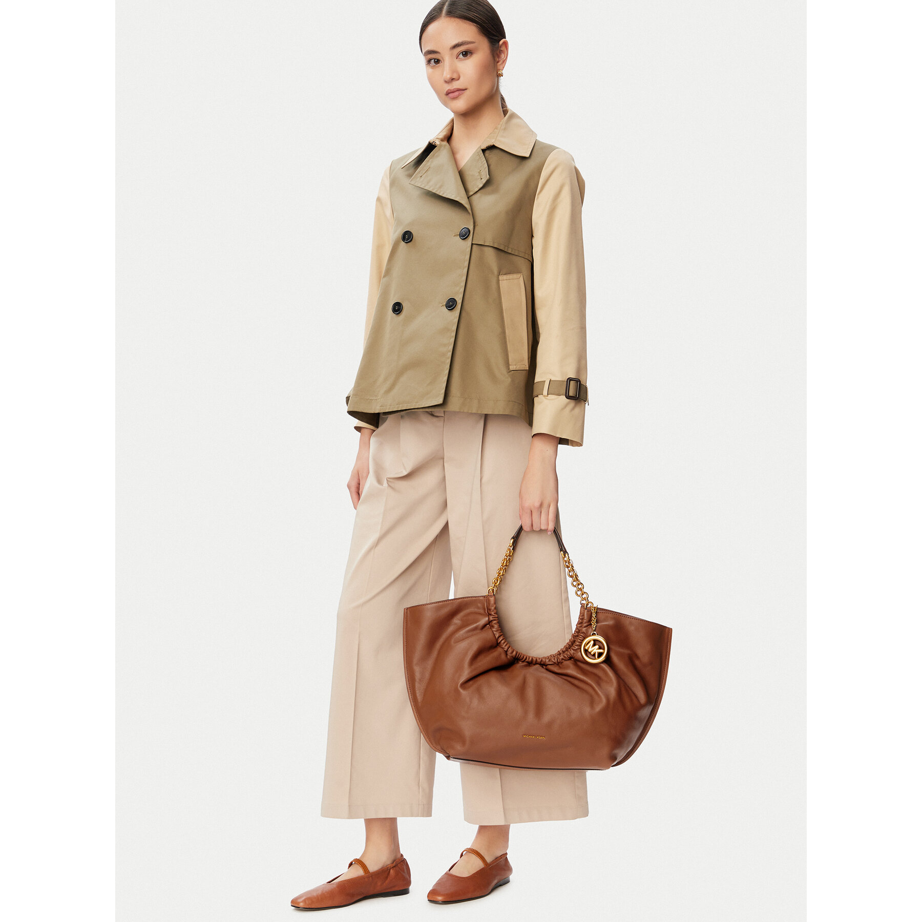 Geantă MICHAEL Michael Kors 30T6A50T9L Maro