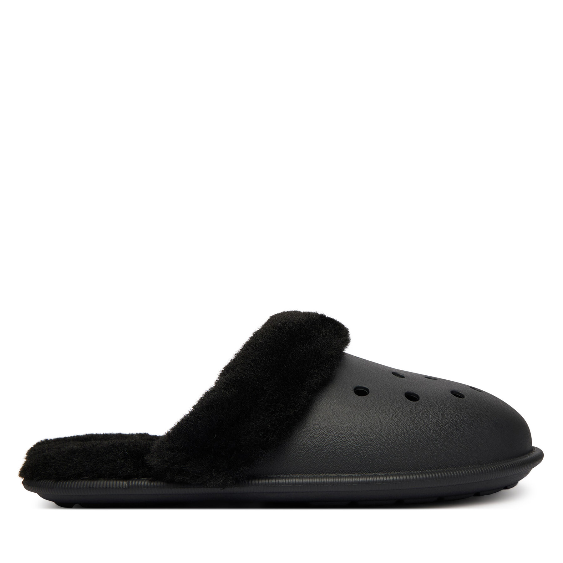 Papuci de casă Crocs Classic Fuzz Scuff 212143 Negru
