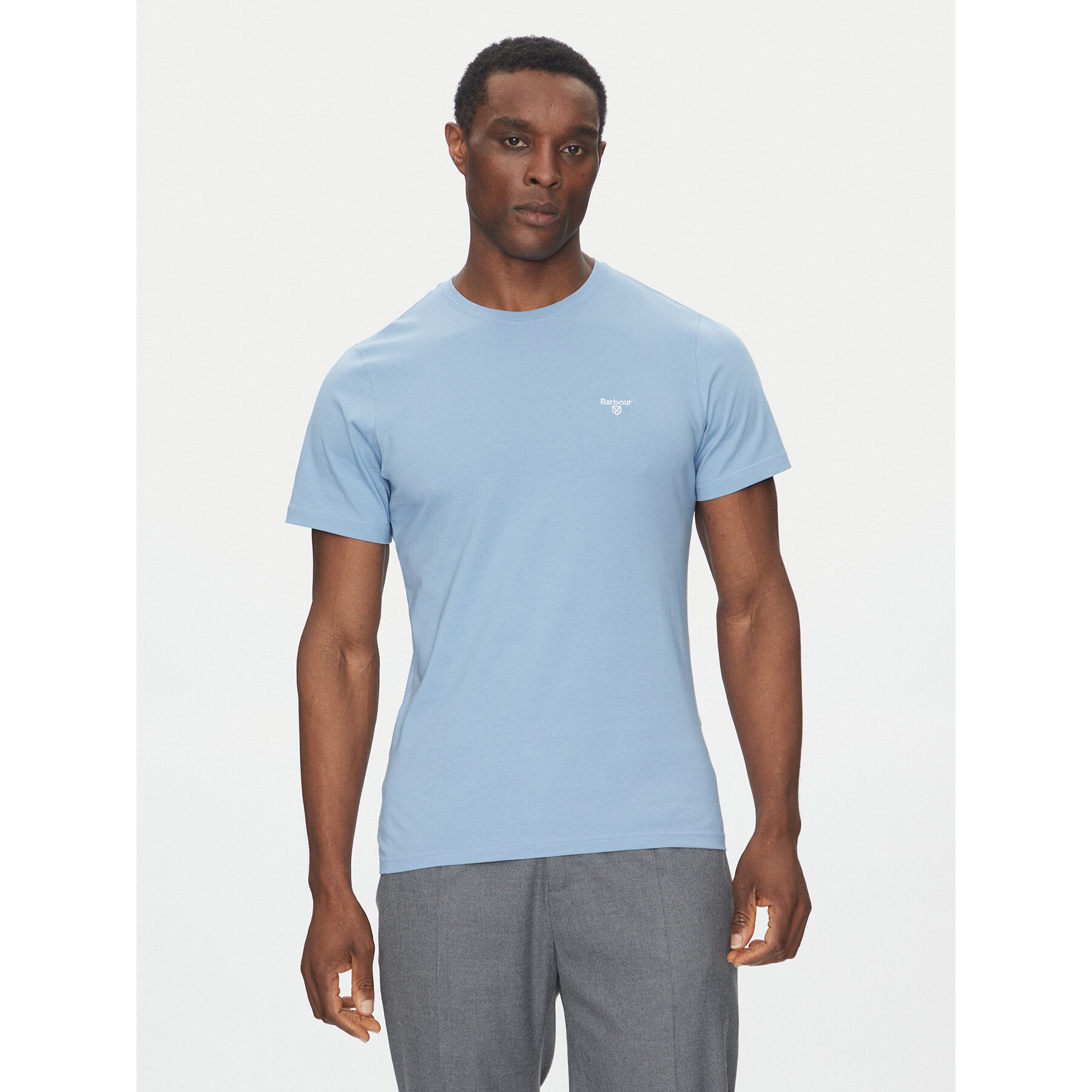 Barbour T-Shirt Essential Sports MTS0331BL33 Μπλε Tailored Fit