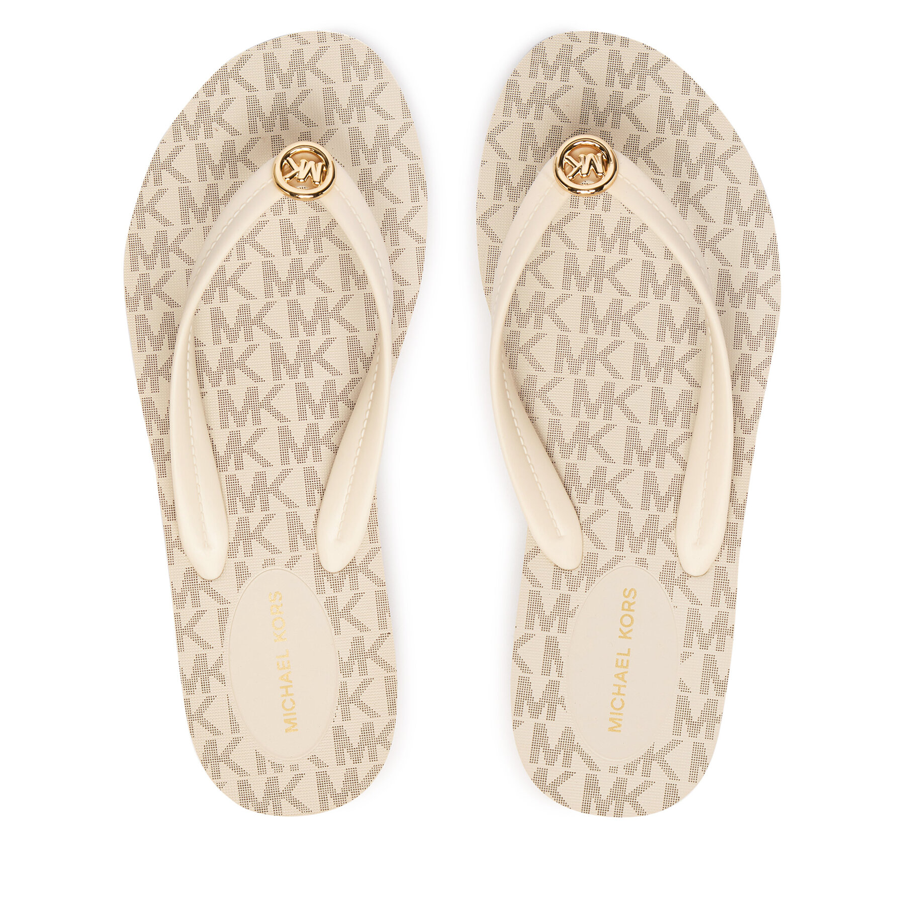 Žabky MICHAEL Michael Kors Posie Flip Flop 40S6PSFA2Q Krémová