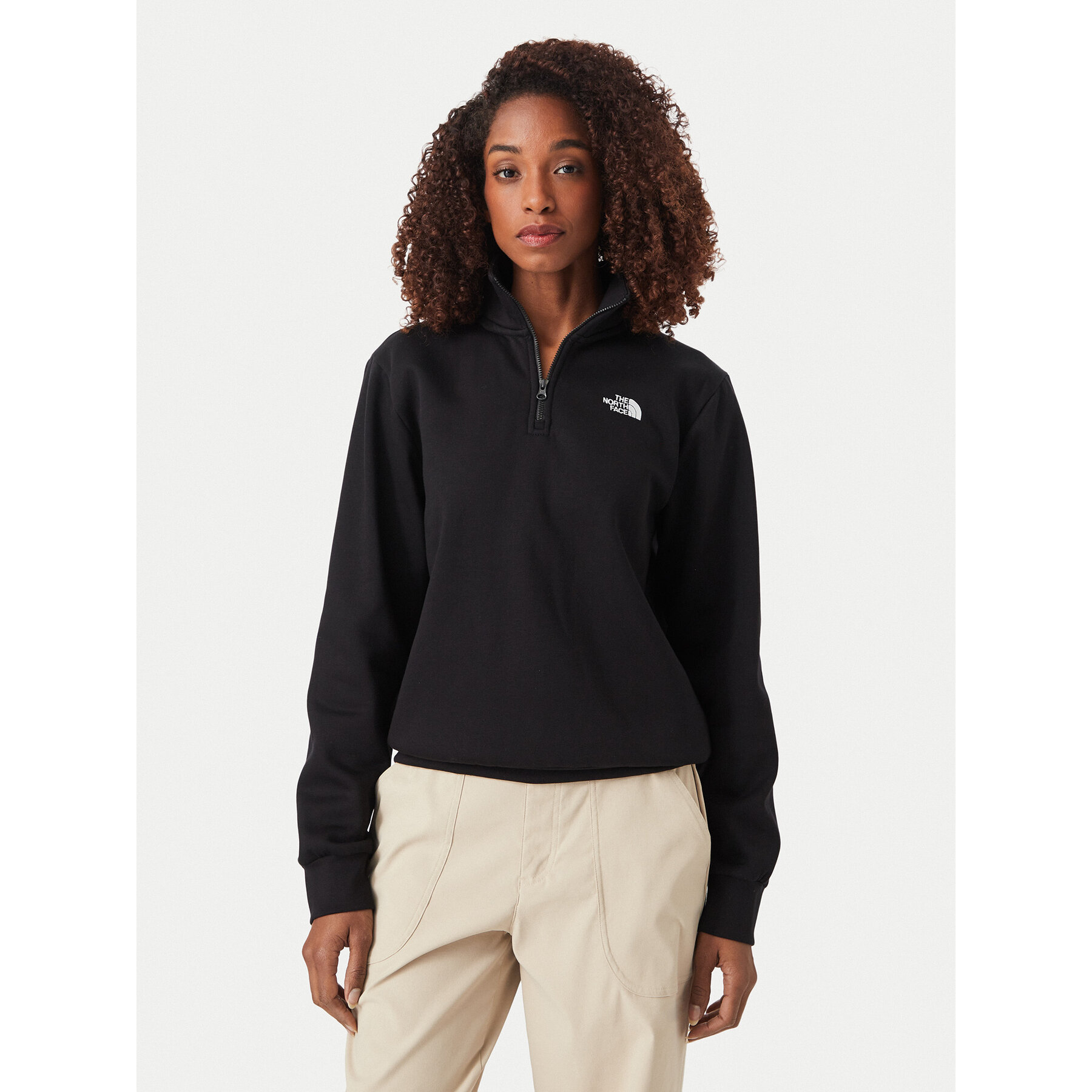 The North Face Sweatshirt Evolution Simple Dome NF0A8ET5 Schwarz Regular Fit