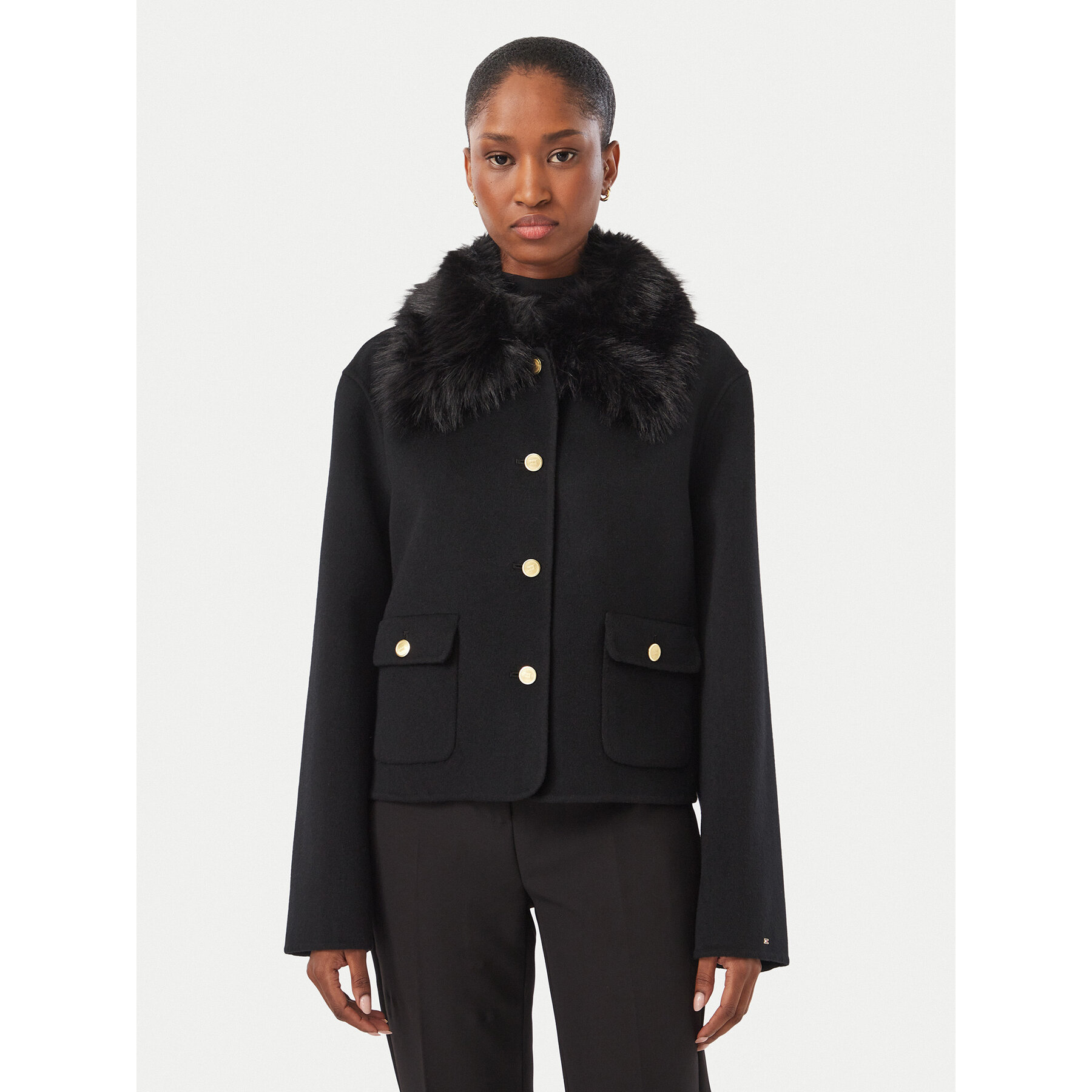 Tommy Hilfiger Übergangsjacke WW0WW52914 Schwarz Regular Fit