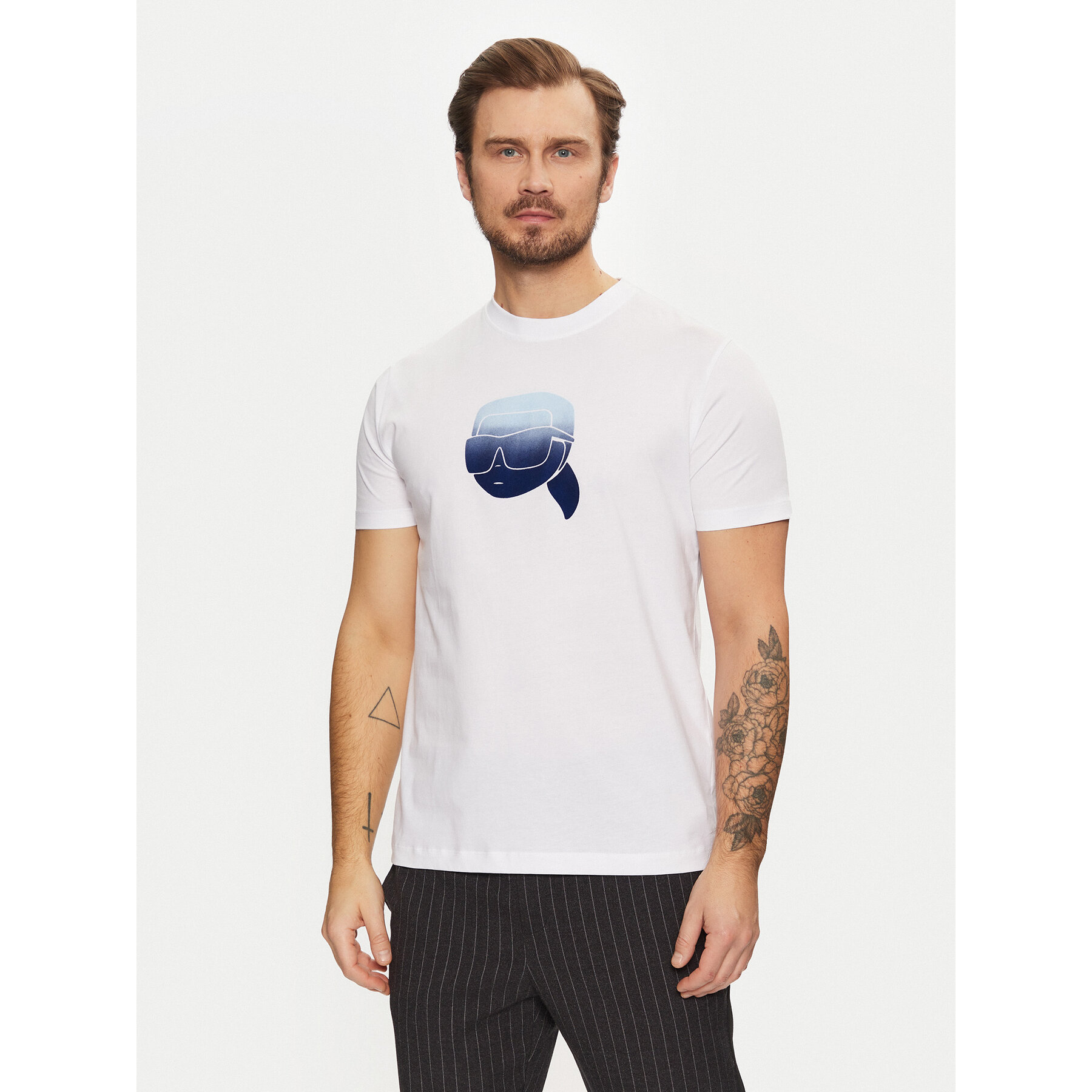 KARL LAGERFELD T-Shirt 755426 551242 Λευκό Regular Fit