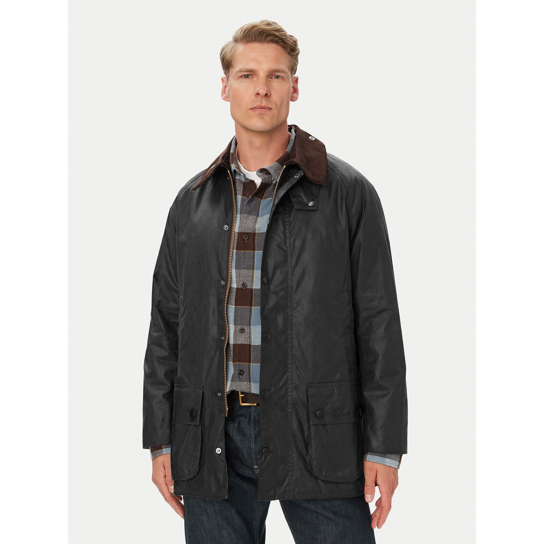 Barbour Übergangsjacke MWX0017SG91 Beaufort Dunkelgrau Regular Fit