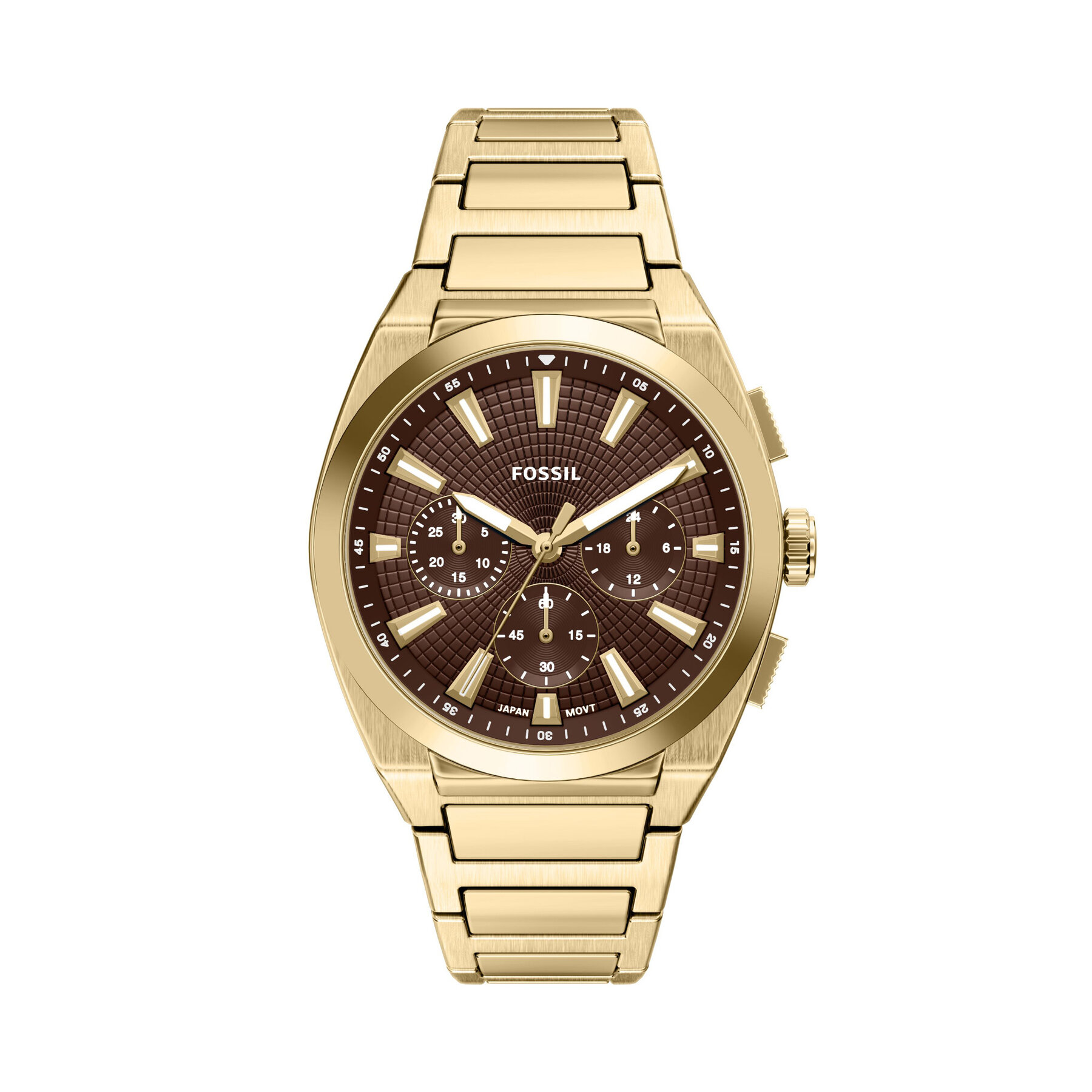 Pulkstenis Fossil Everett FS6184 Zelta