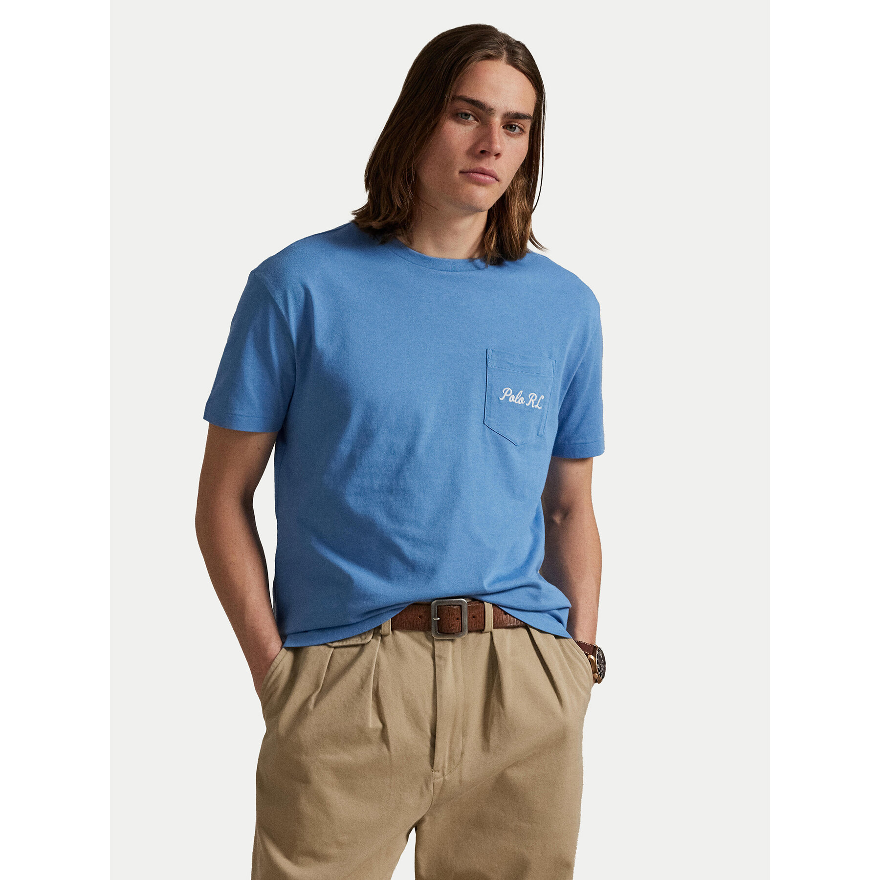 Polo Ralph Lauren T-Shirt 710P00084001 Blau Custom Slim Fit