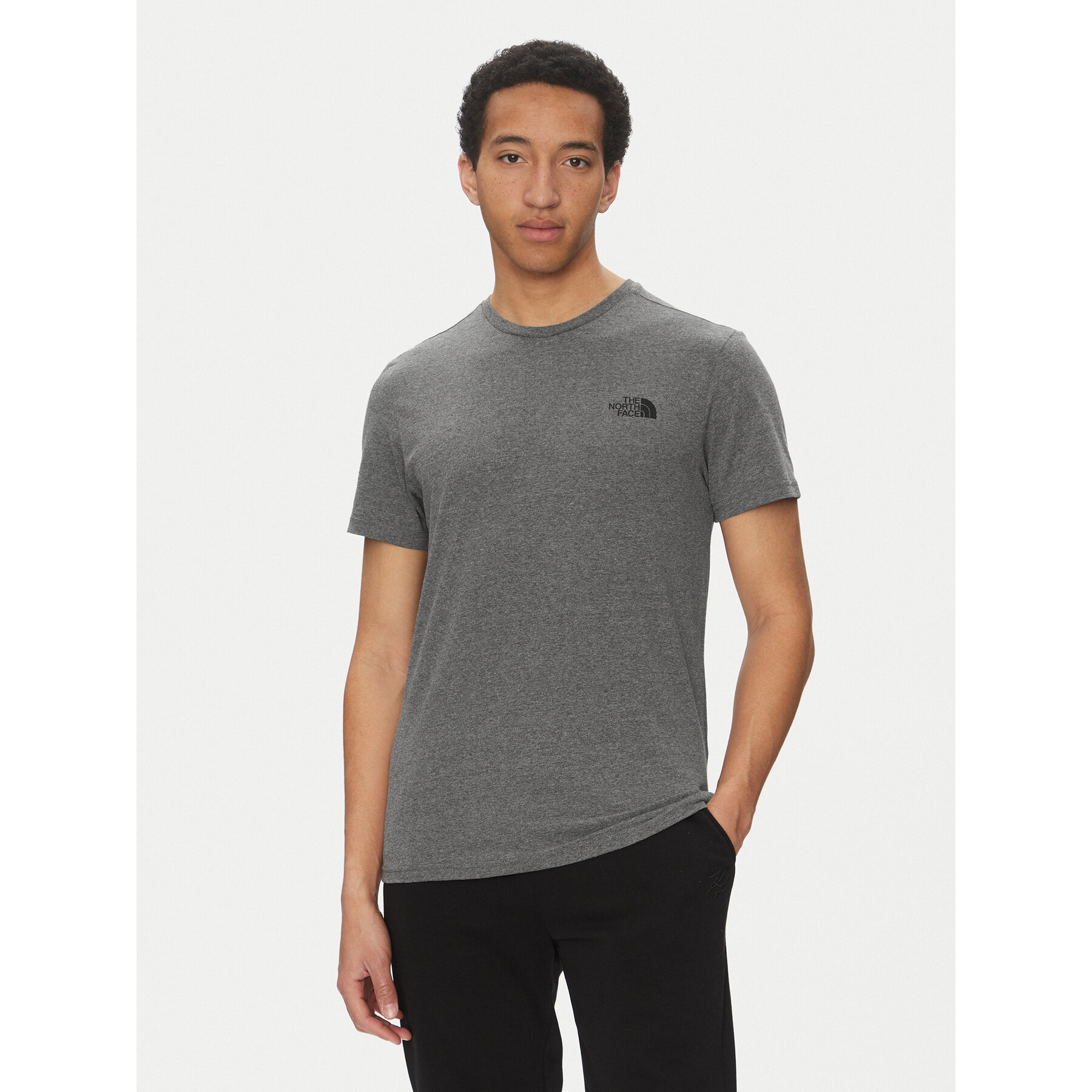 The North Face T-Shirt Simple Dome Tee NF0A2TX5 Γκρι Regular Fit