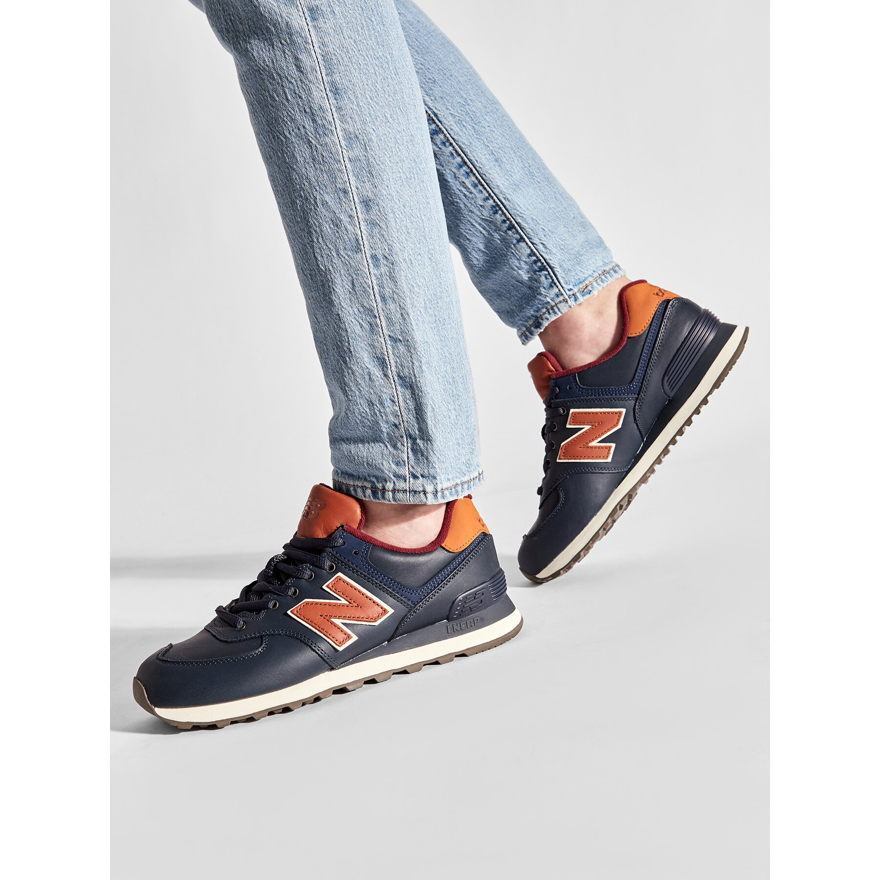 Superge New Balance ML574OMC Mornarsko modra