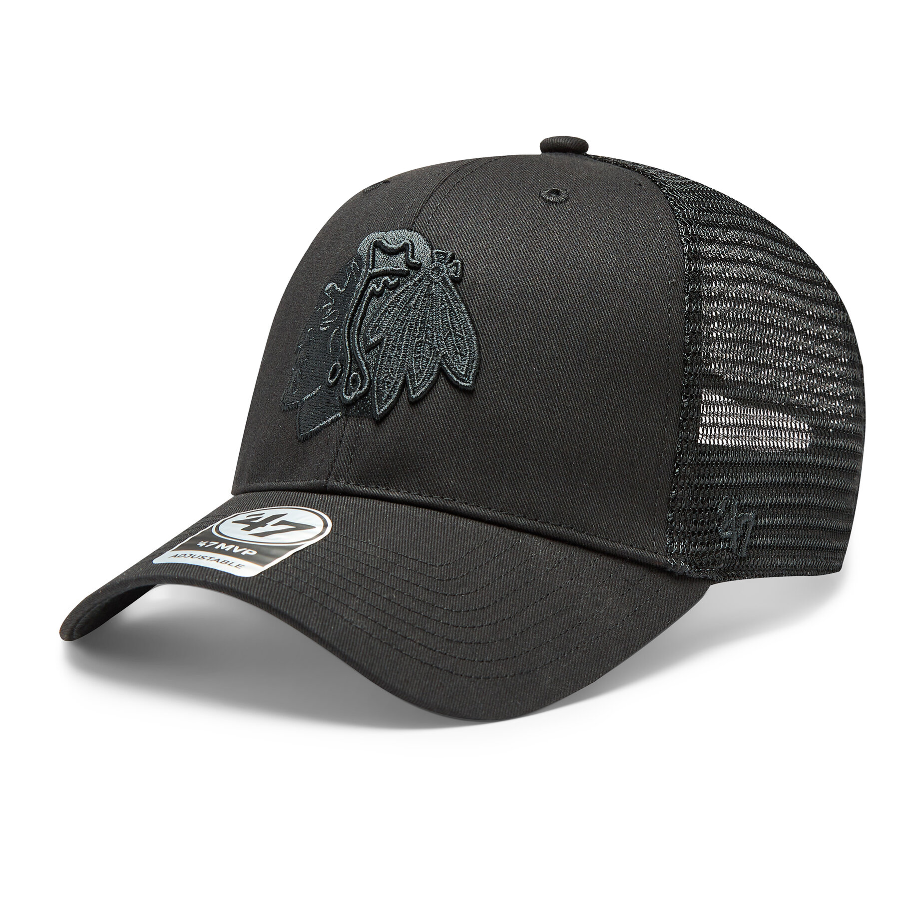 Καπέλο Jockey 47 Brand NHL Chicago Blackhawks Branson 47 MVP HBRANS04CTPBKC Μαύρο
