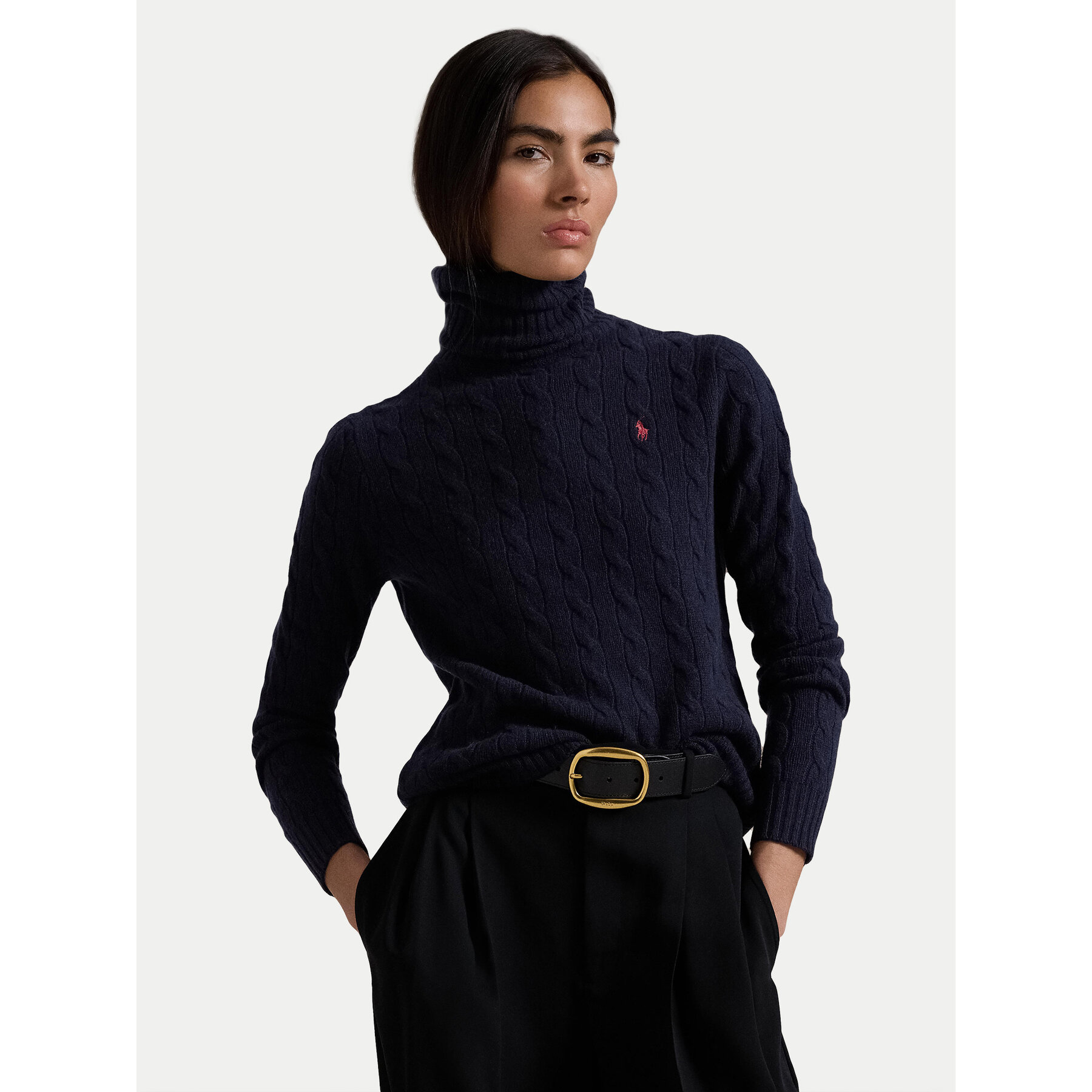 Polo Ralph Lauren Rollkragenpullover 211888686007 Dunkelblau Regular Fit