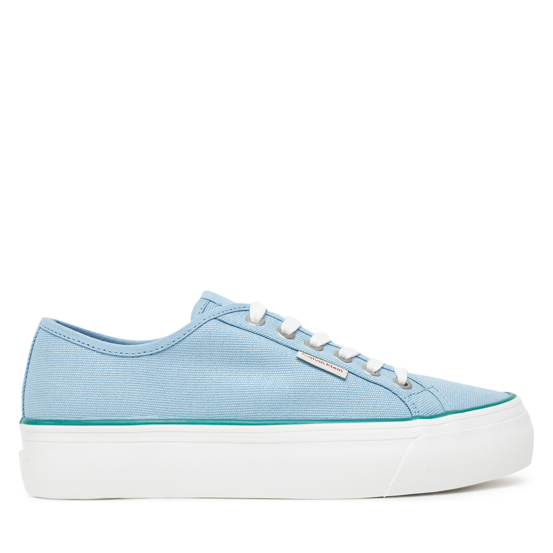 Scarpe sportive Calvin Klein Jeans Vulc Flatform Ctn Logo Tag YW0YW01838 Celeste