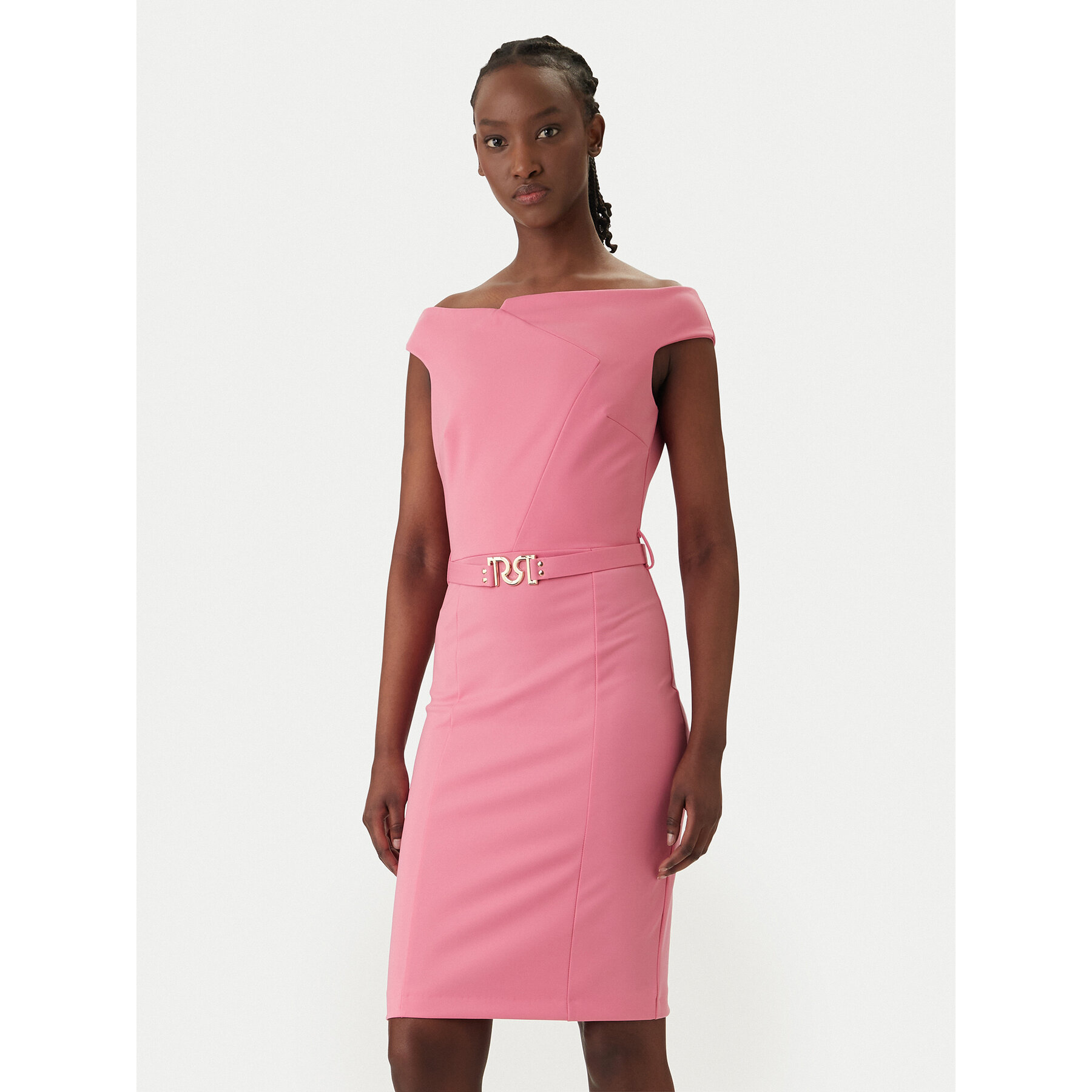 Rinascimento Coctailkleid CFC0127755003 Rosa Slim Fit