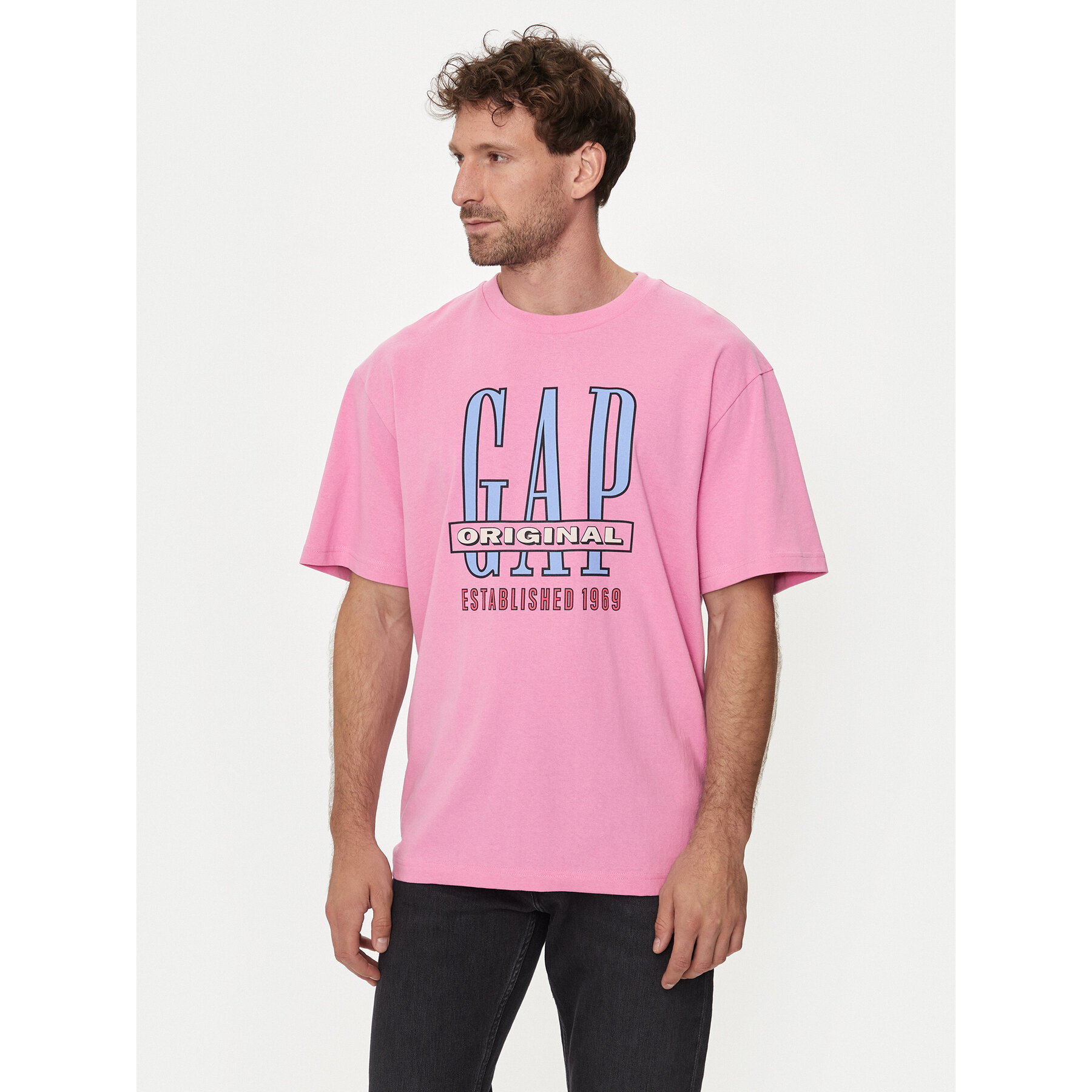 Gap Gap T-Shirt 664006-05 Ροζ Regular Fit