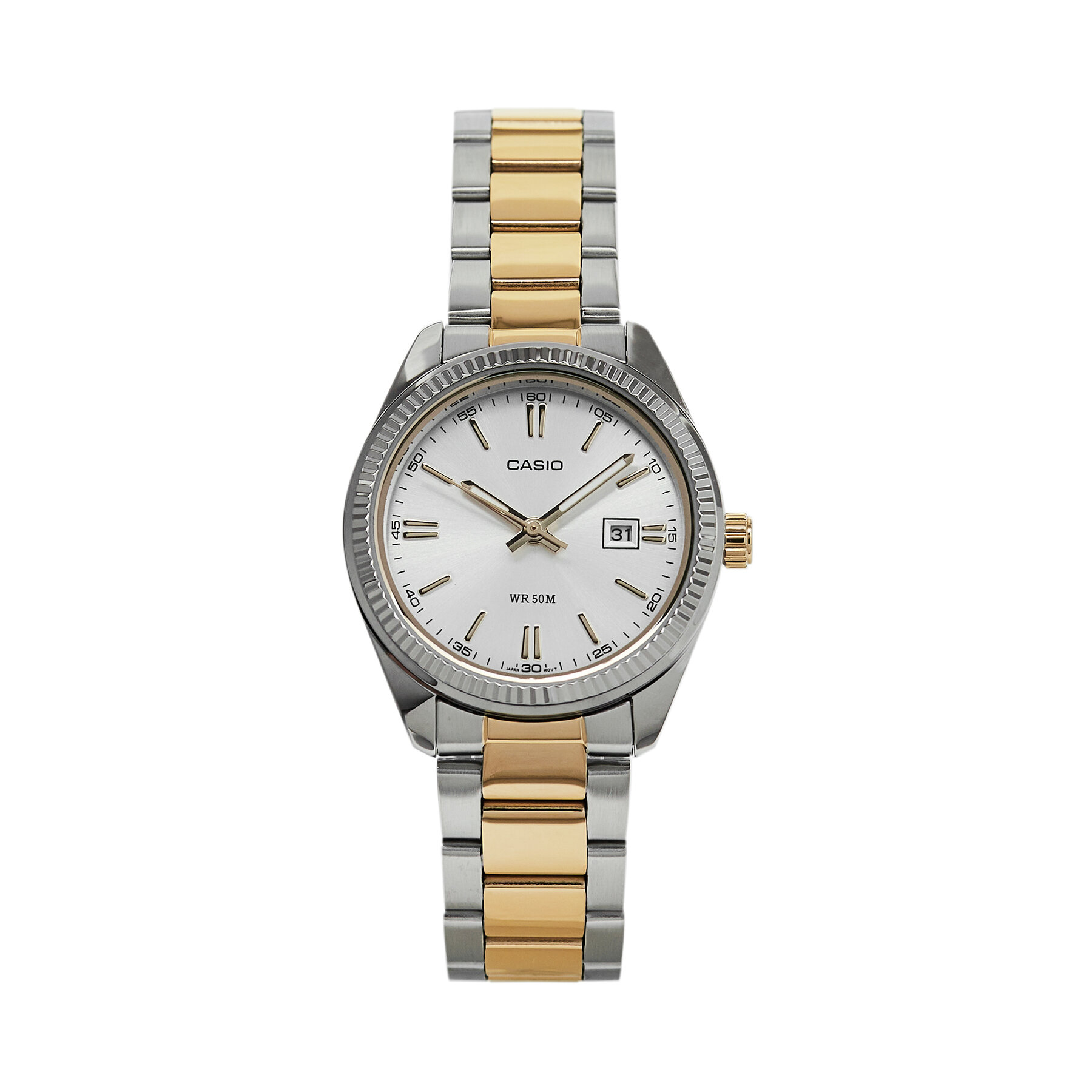 Damski Zegarek Casio Srebrny LTP-1302PSG-7AVEG