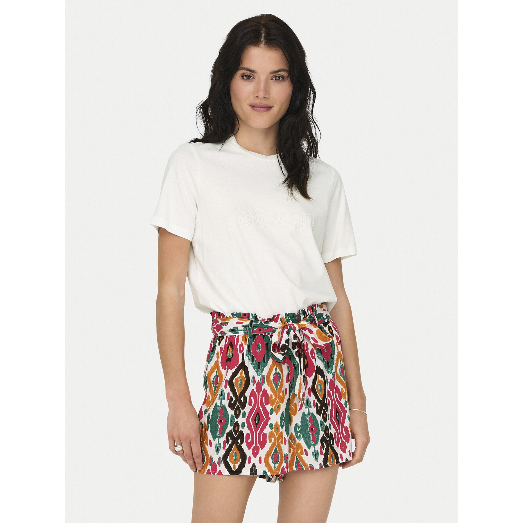 JDY T-shirt Molly 15311675 Bianco Regular Fit