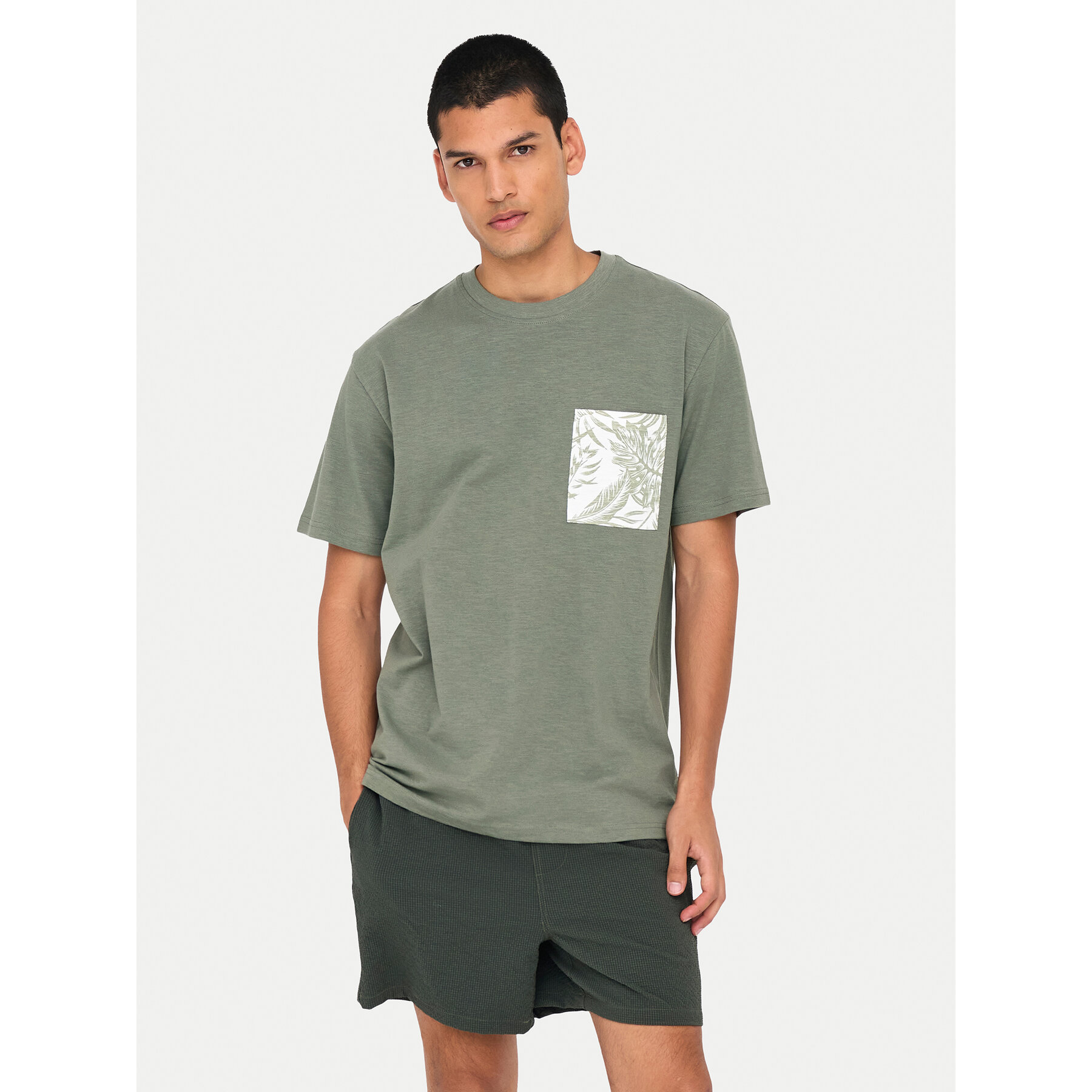 Only & Sons Póló 22025286 Zöld Regular Fit