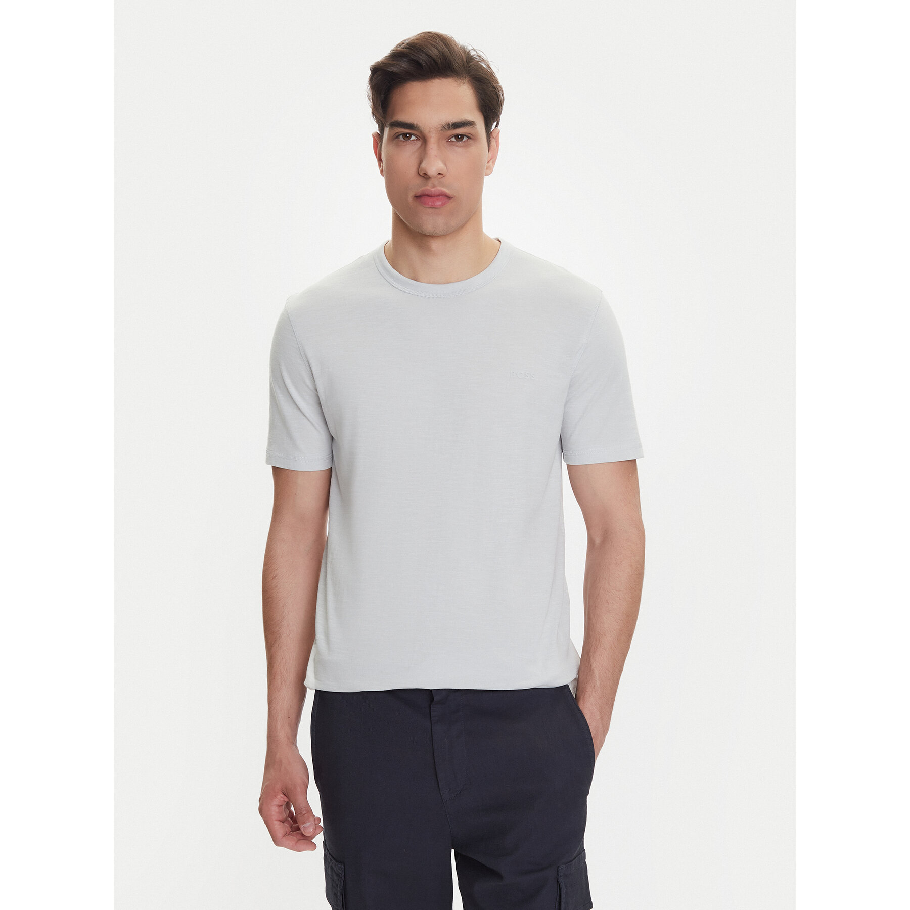 BOSS T-shirt Tegood 50508243 Grigio Regular Fit