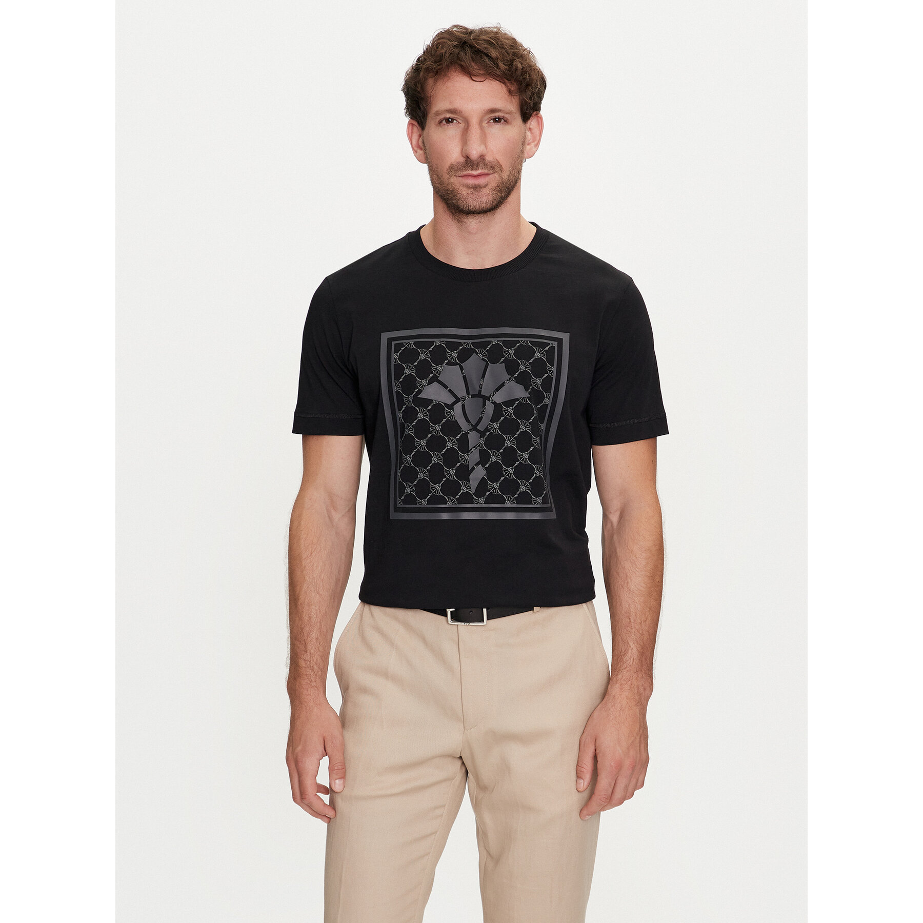 JOOP! Póló 17 JJ-08Bilal 30042365 Fekete Modern Fit