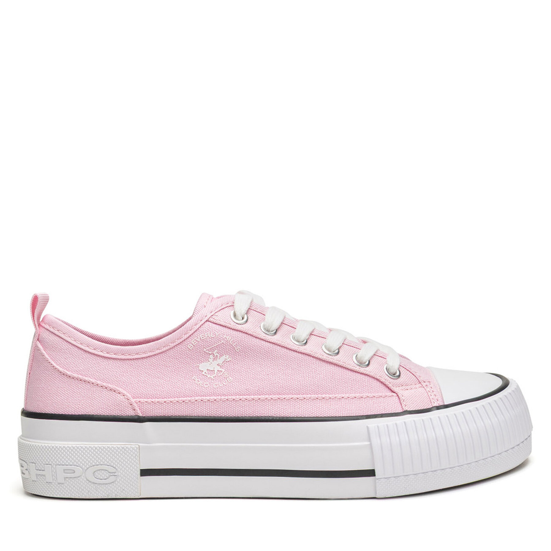 Damskie Beverly Hills Polo Club Trampki, Rozmiar 38 Różowy V12-842