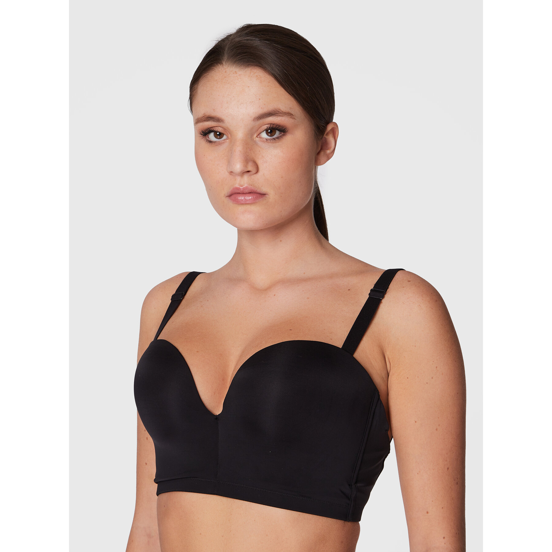 Wonderbra Σουτιέν Balconette WB000BHM Μαύρο
