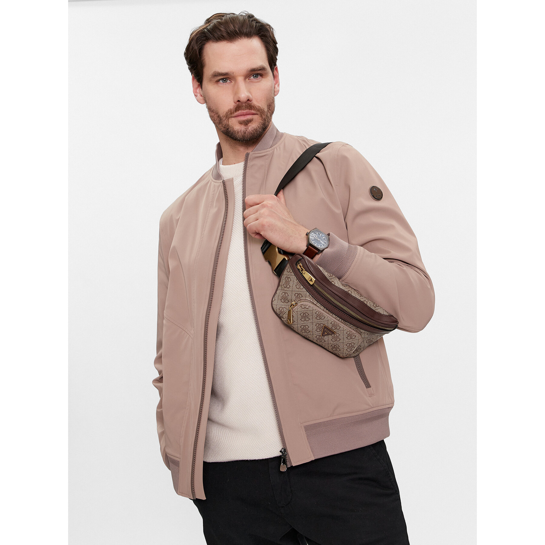 Чанта за кръст﻿ Guess Vezzola Smart Mini Bags HMEVZL P3231 Бежов