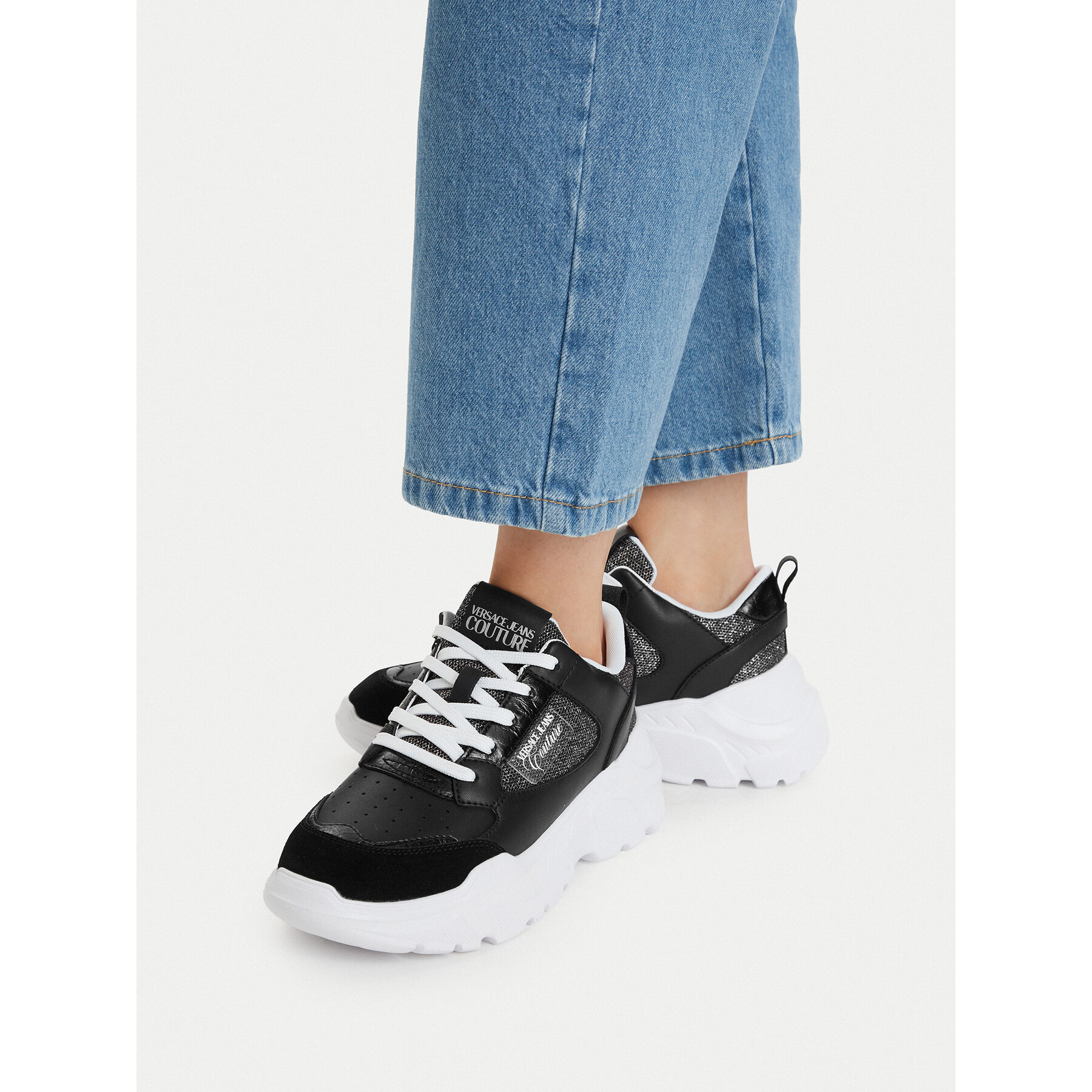 Sneakersy Versace Jeans Couture 80VA3SC2 ZPB70 Čierna