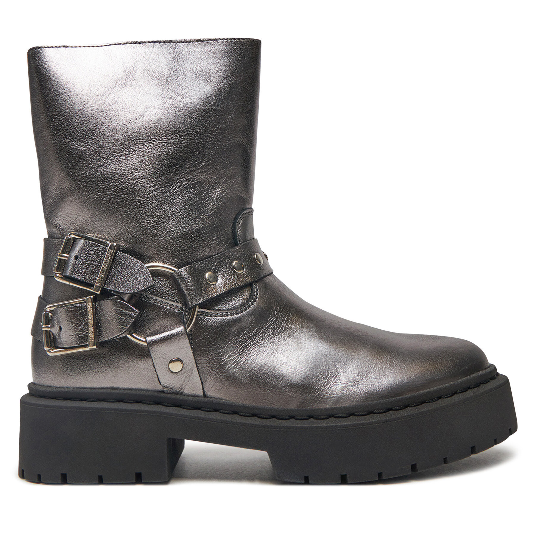  Bokacsizma Steve Madden Zwart SM11003405 Szürke akciós termékkép 1