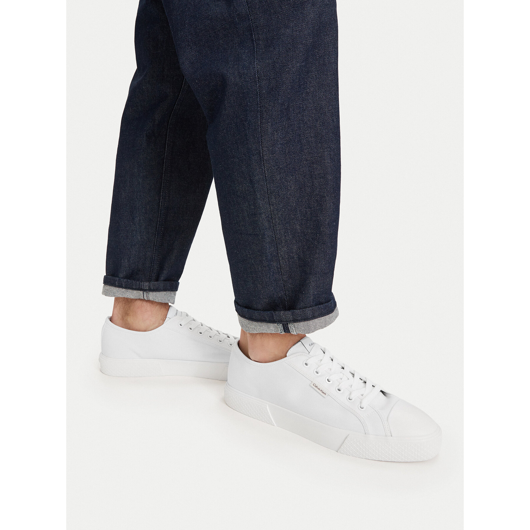 Modne superge Calvin Klein Vulc Laceup Cv HM0HM02121 Bela