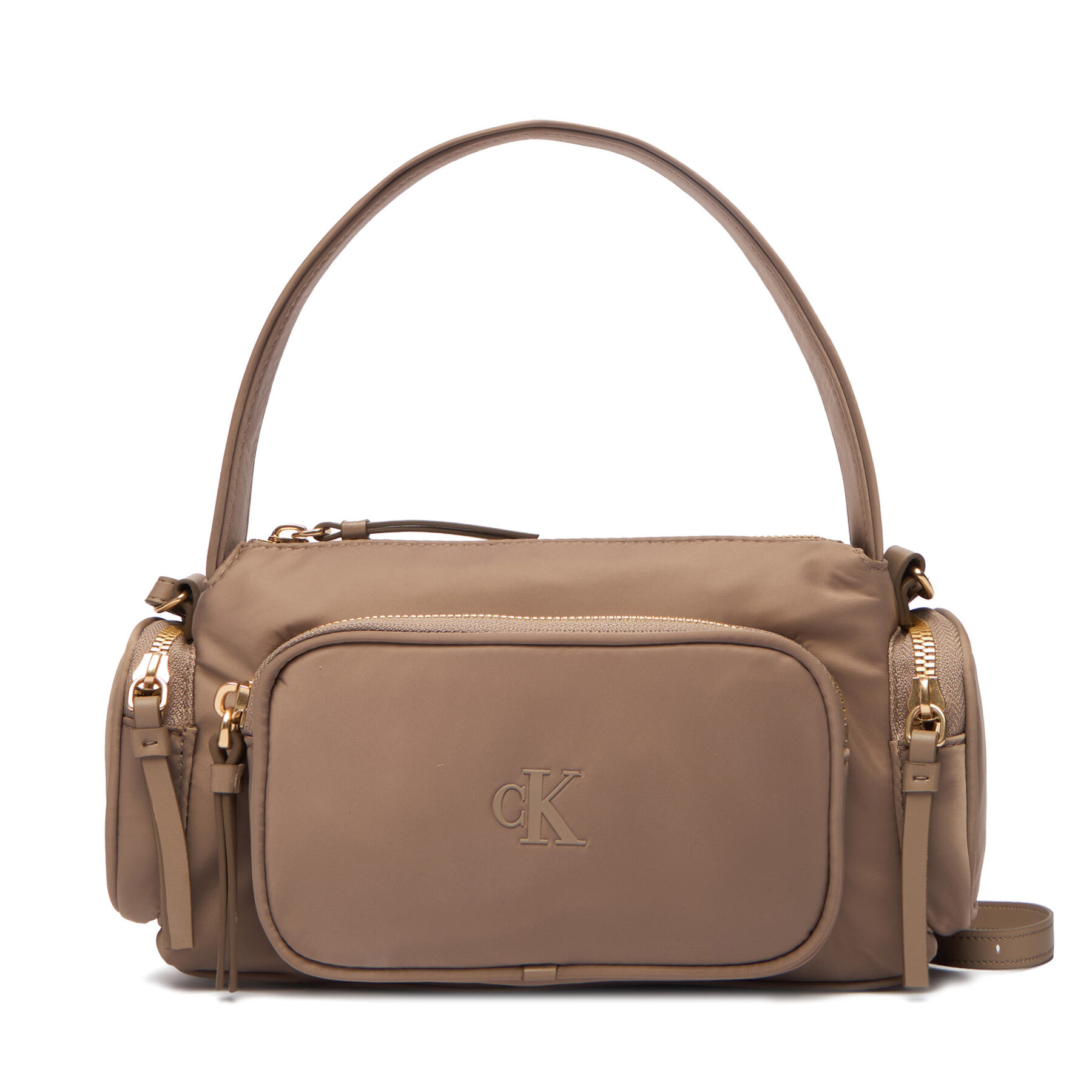 Дамска чанта Calvin Klein Pocket Nylon Bag W/Strap LV04F3132G Бежов