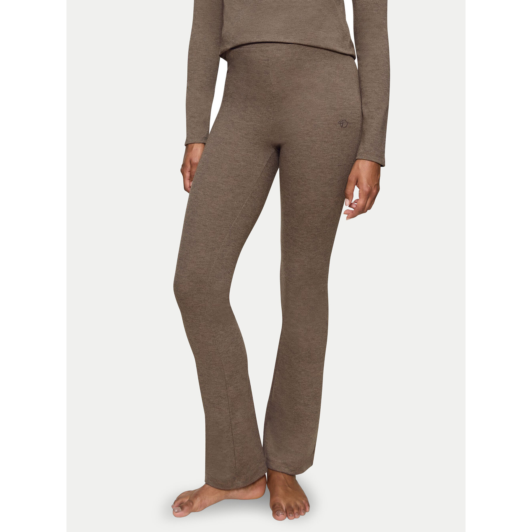 Triumph Triumph Παντελόνι πιτζάμας Smart Thermal 10221491 Καφέ Slim Fit