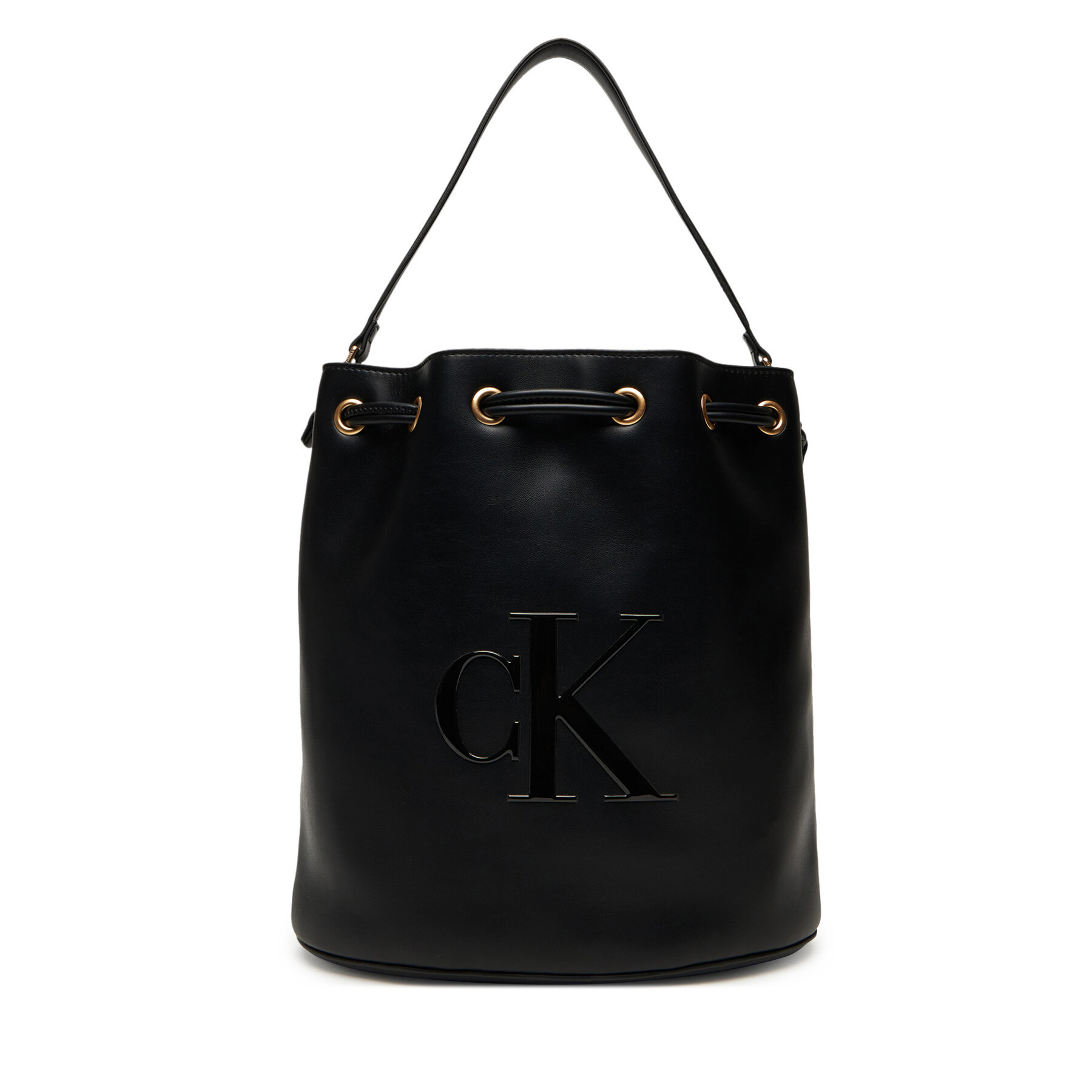 Torbica Calvin Klein Bold Ck Large Bucket Bag LV04F3232G Crna