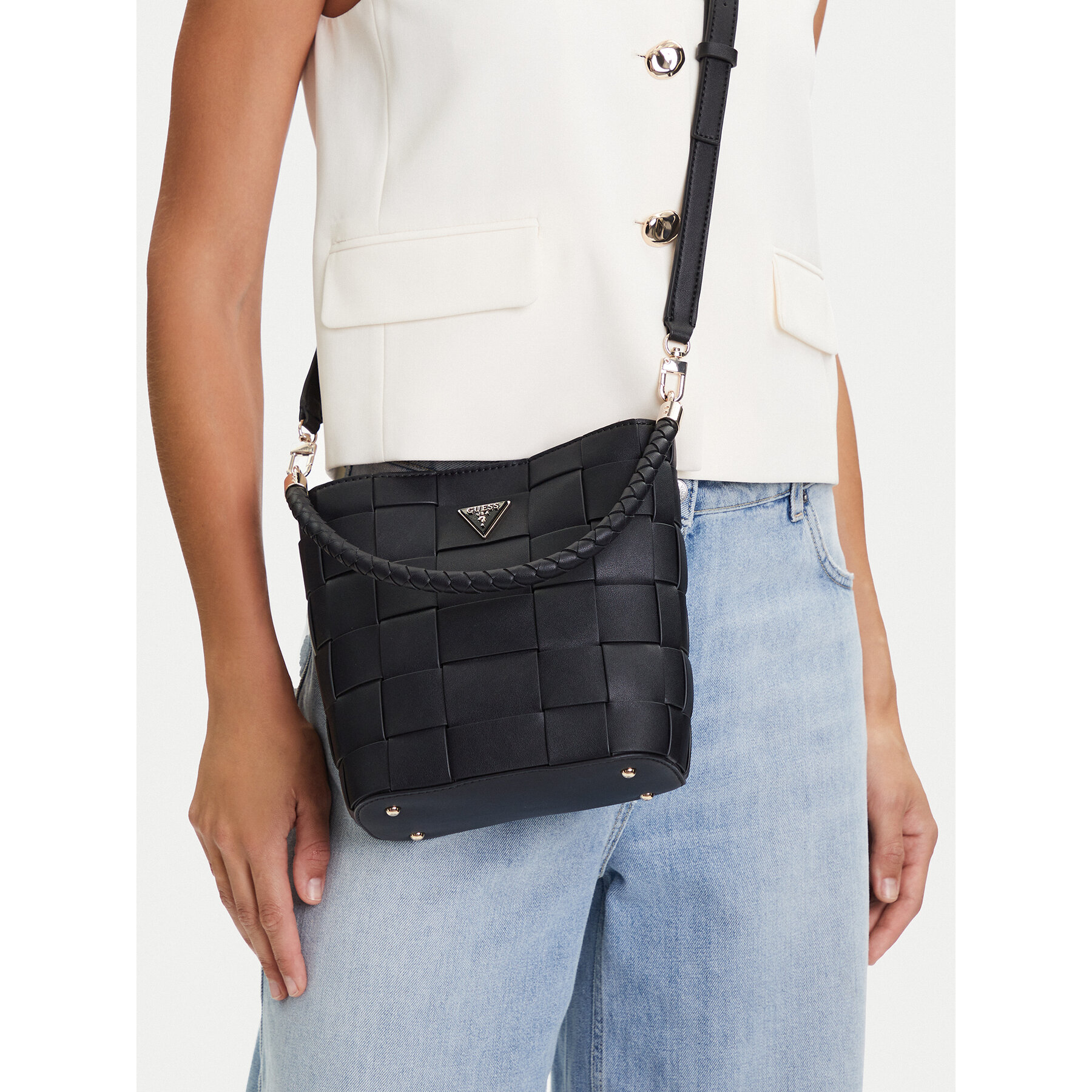 Geantă Guess Maylee HWWG96 61030 Negru