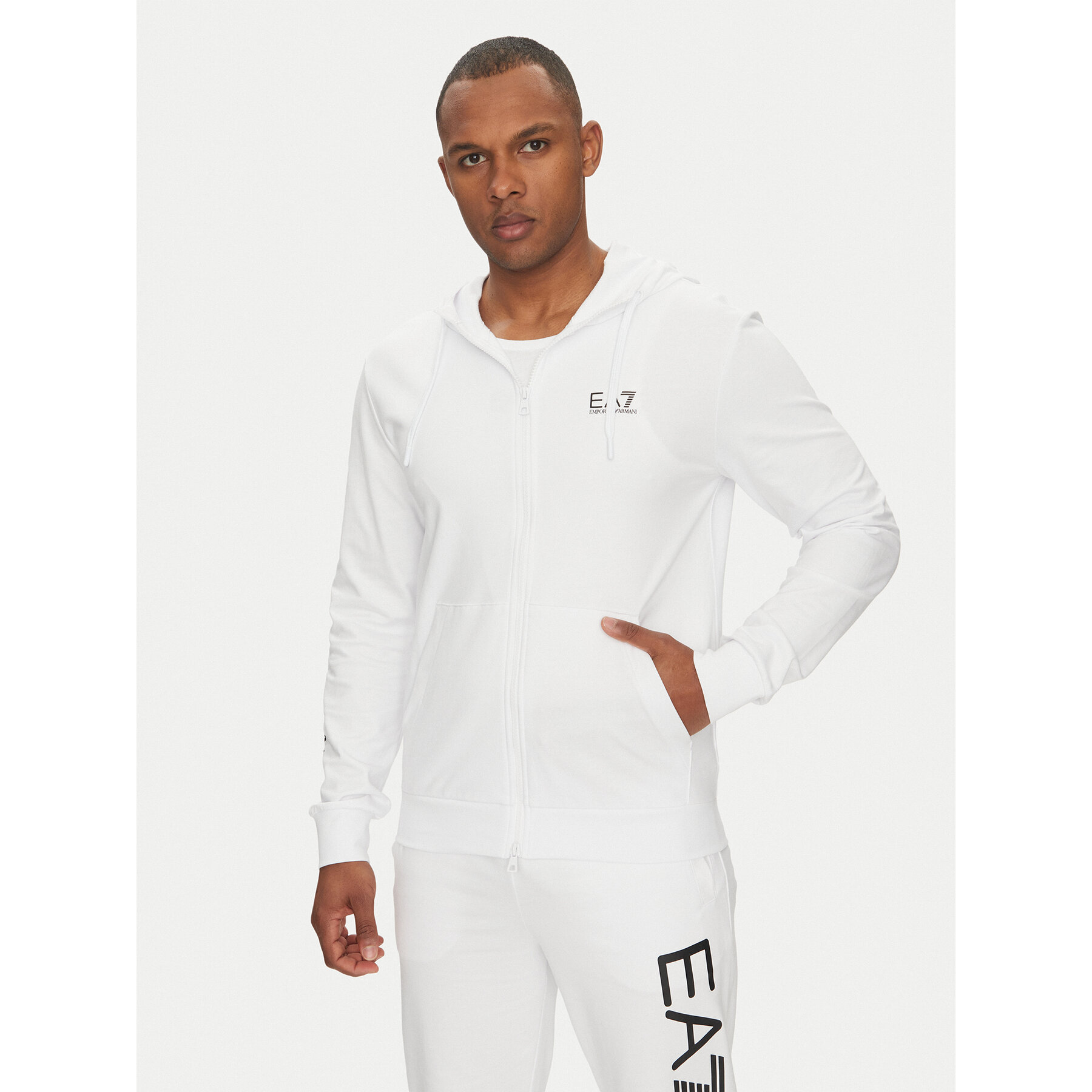 EA7 Emporio Armani Sweatshirt 7M000568 AF13512 M0003 Weiß Regular Fit