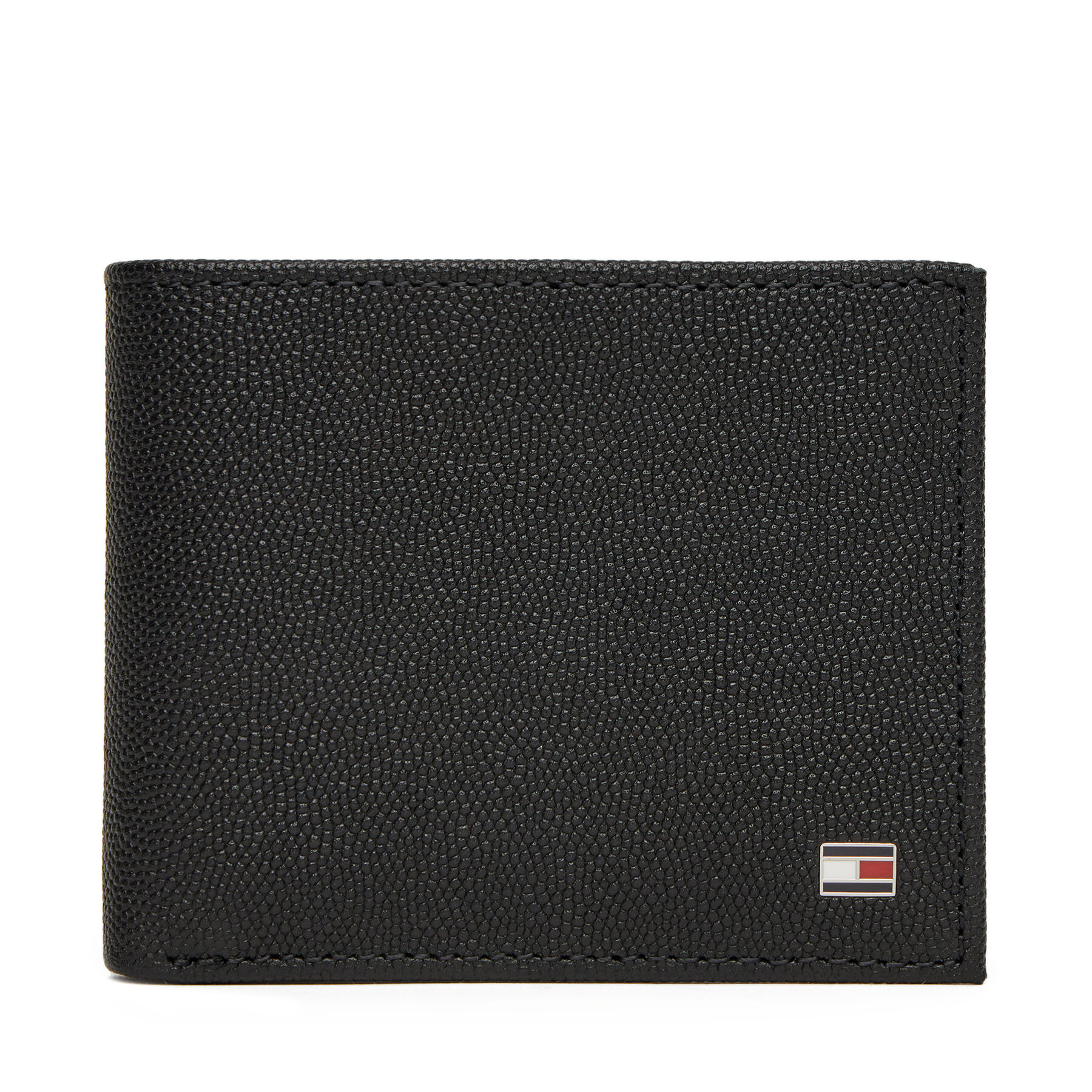 Nagyméretű férfi pénztárca Tommy Hilfiger Th Flag Mini Cc Wallet AM0AM13518 Fekete