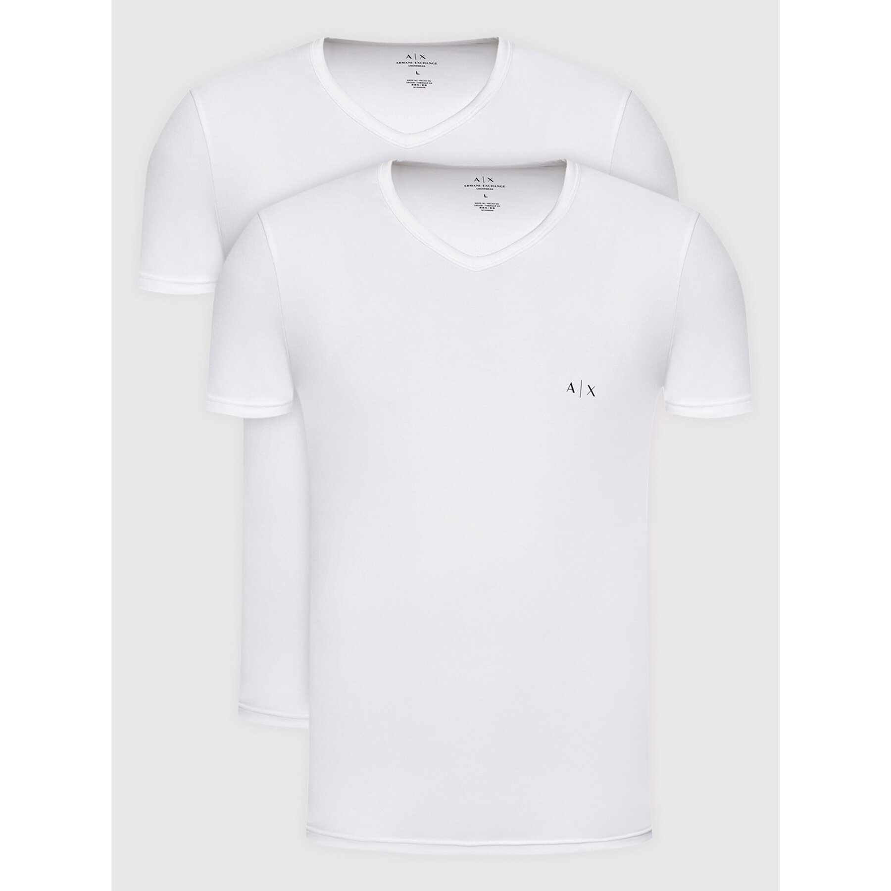 Armani Exchange Póló szett 956004 CC282 04710 Fehér Regular Fit