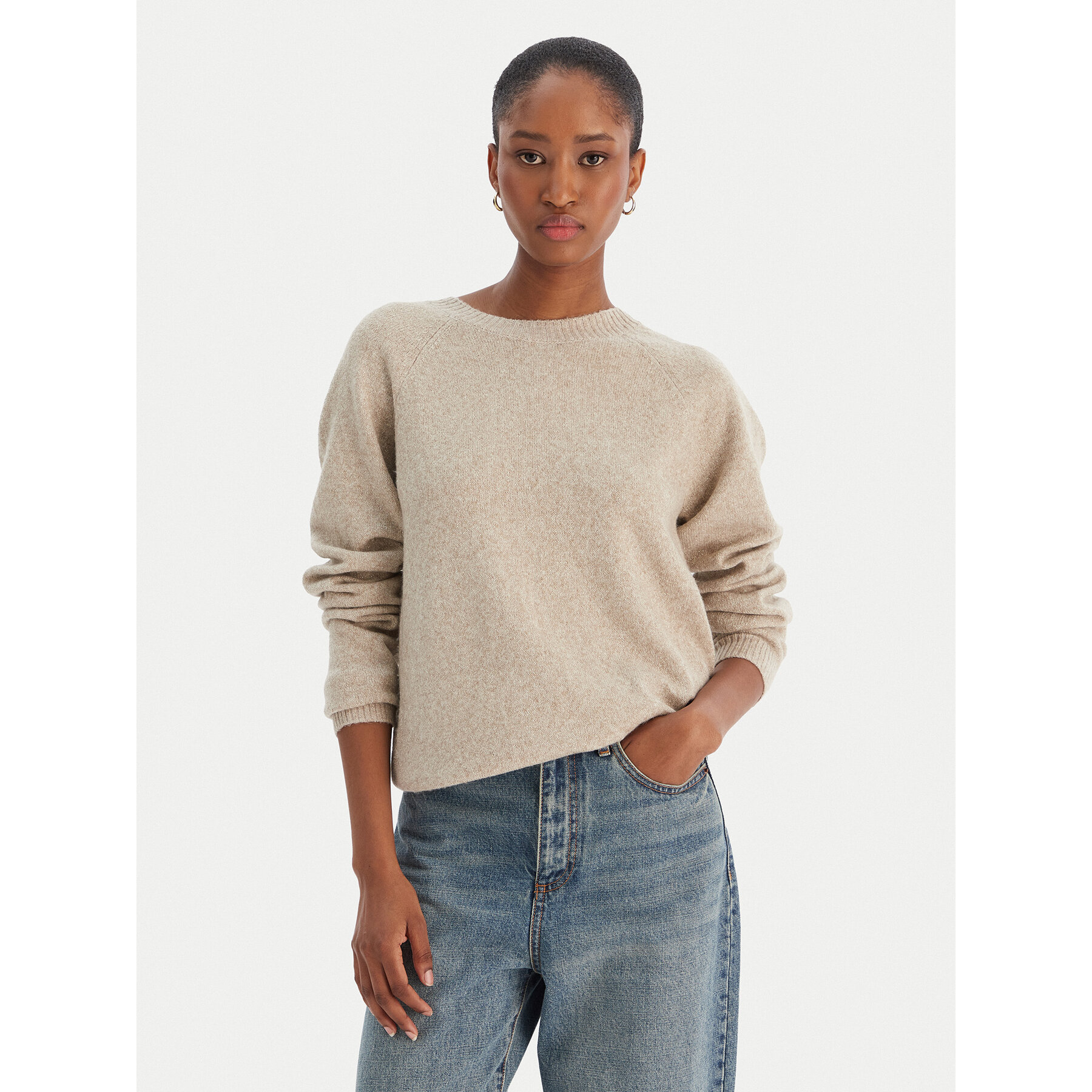 Vero Moda Pullover Doffy 10221006 Beige Regular Fit