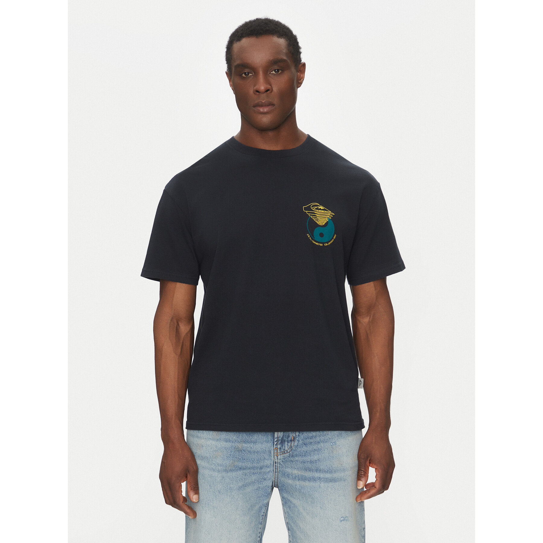 Quiksilver Póló EQYZT08033 Fekete Regular Fit