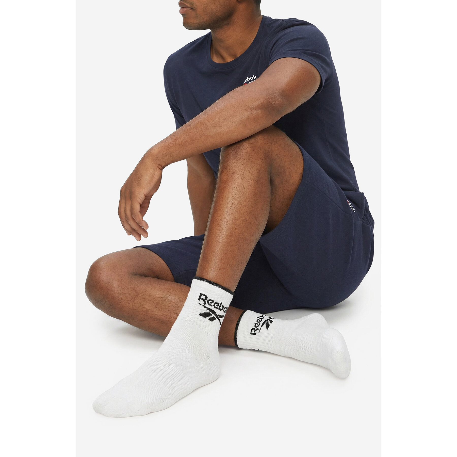 Dolge nogavice Reebok R0362-SS24 (3-pack) Bela