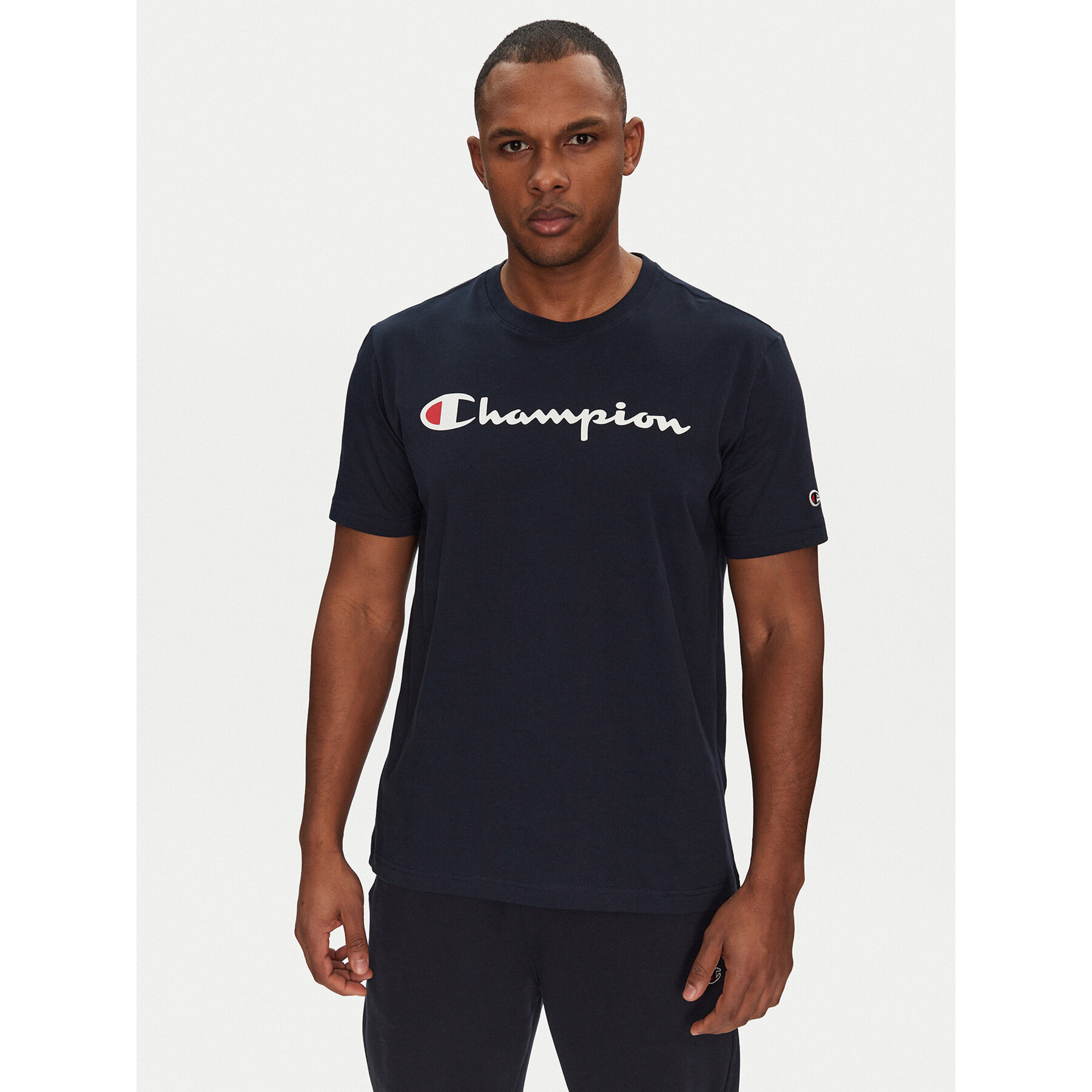 Champion T-Shirt 220256 Σκούρο μπλε Standard Fit